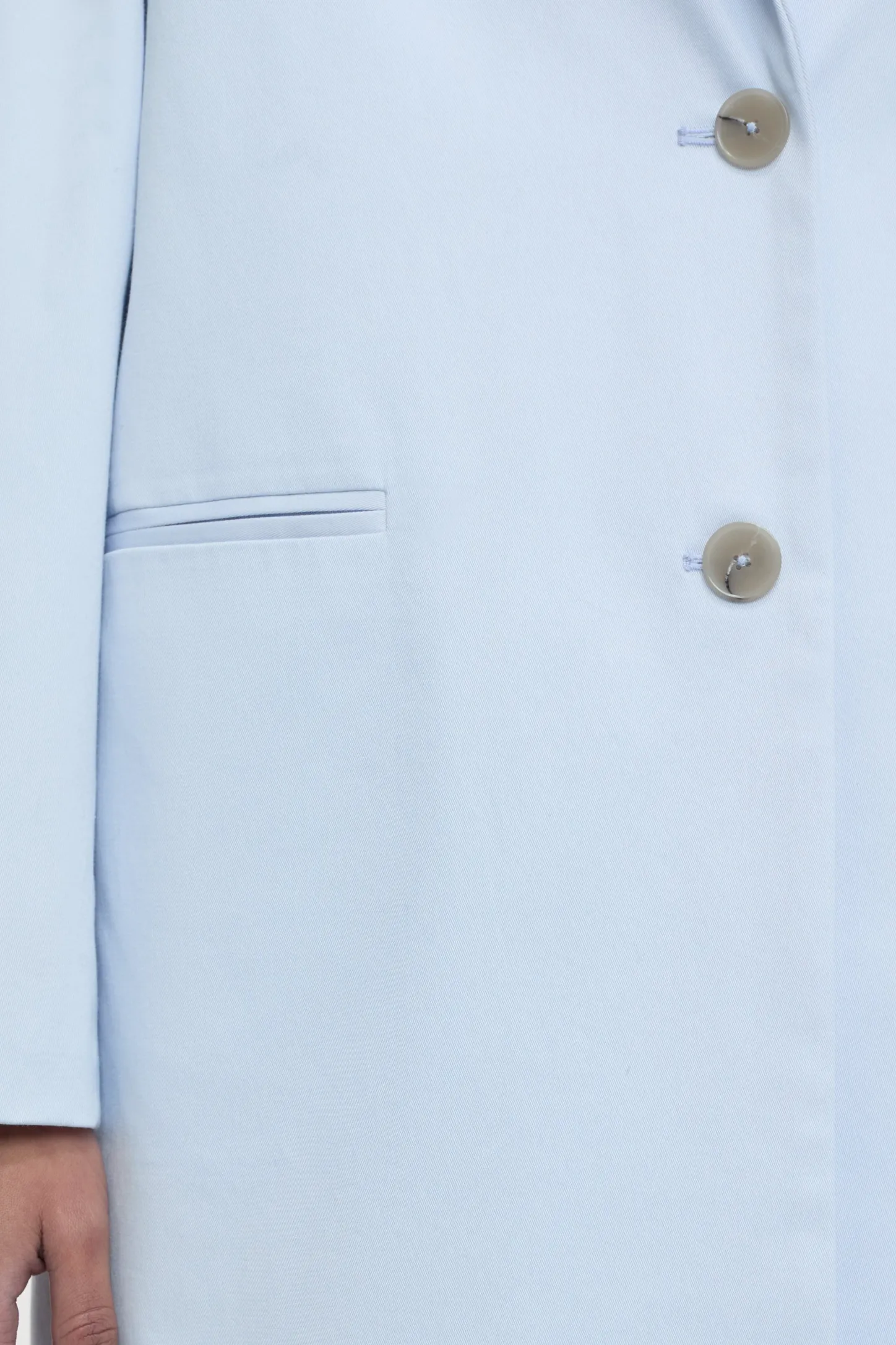 CLOSED Jassen En Jassen>Katoenen Twill Jas Zacht Blauw