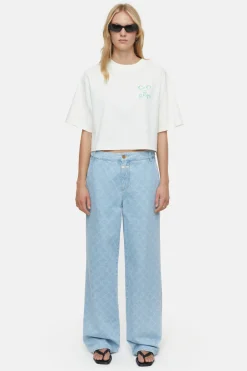 CLOSED T-Shirts>Kort T-Shirt Ivoor