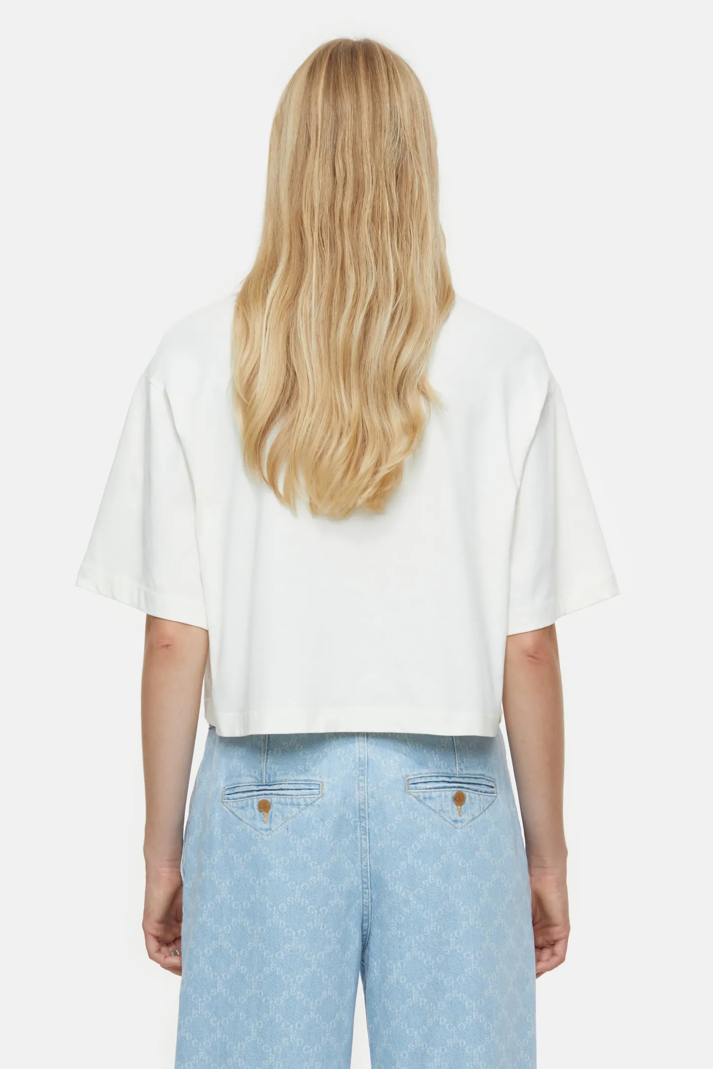 CLOSED T-Shirts>Kort T-Shirt Ivoor