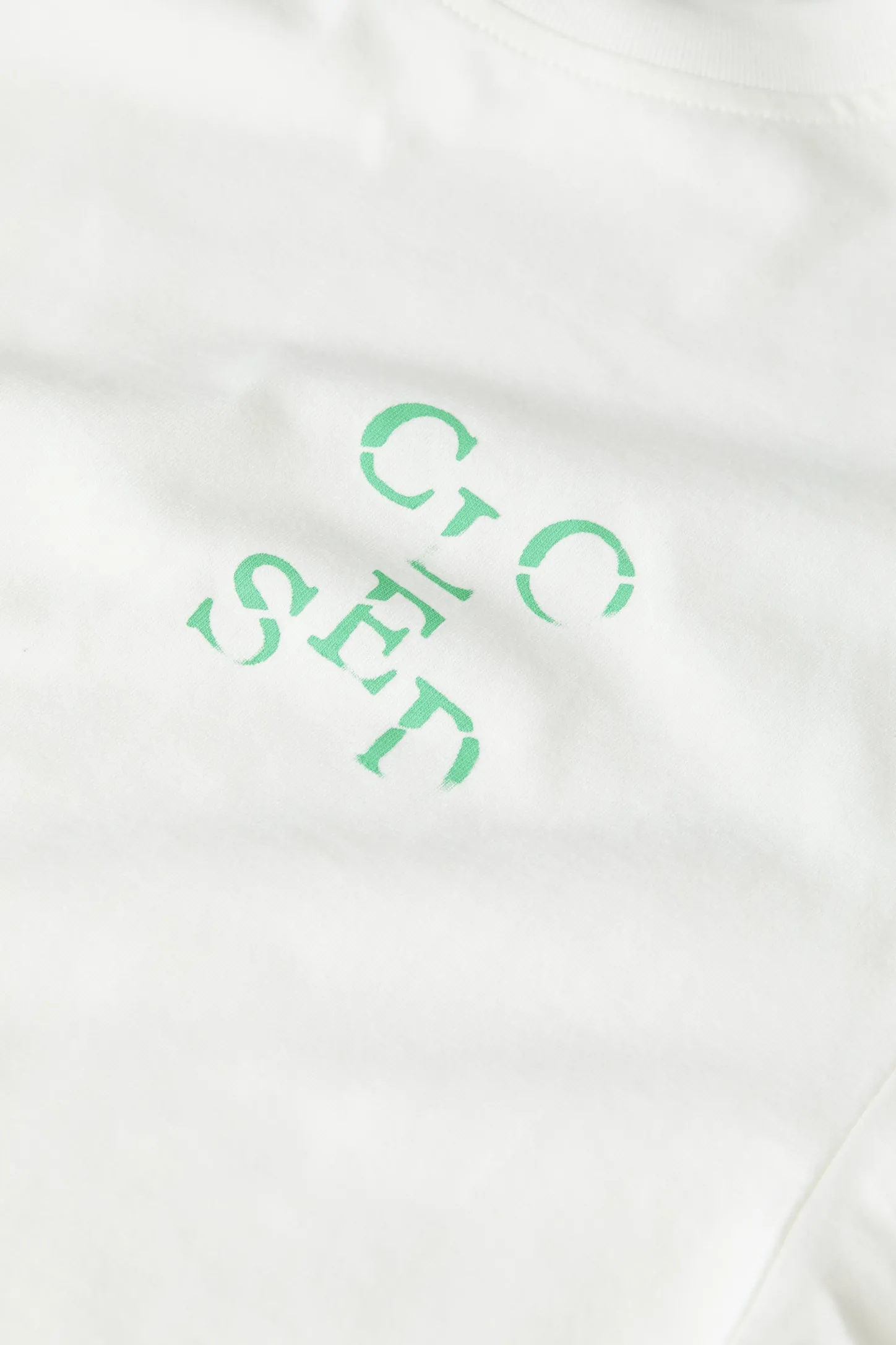 CLOSED T-Shirts>Kort T-Shirt Ivoor