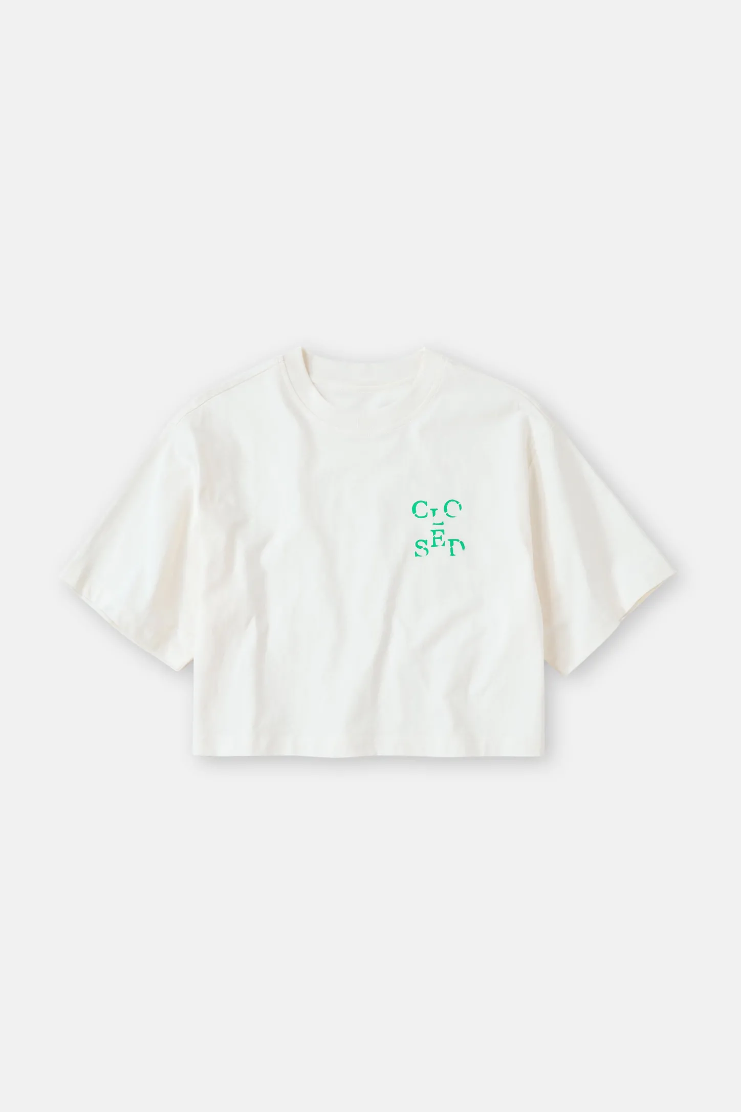CLOSED T-Shirts>Kort T-Shirt Ivoor