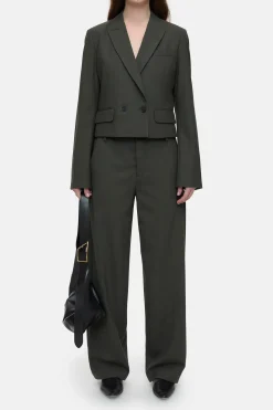 CLOSED Blazers>Korte Blazer Groen Onkruid