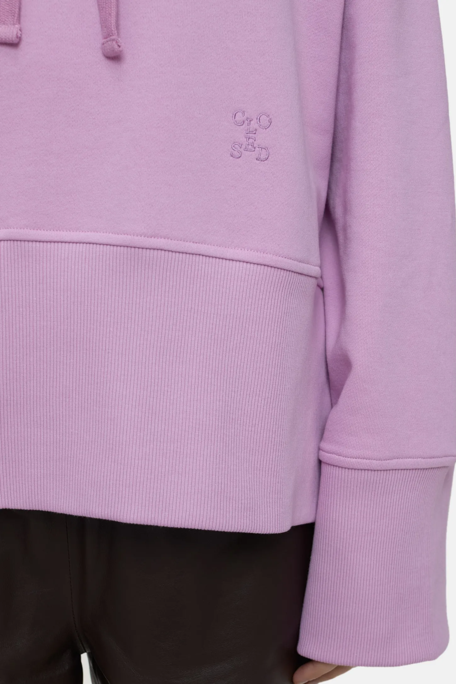 CLOSED Sweatshirts>Korte Capuchon Roze Pony