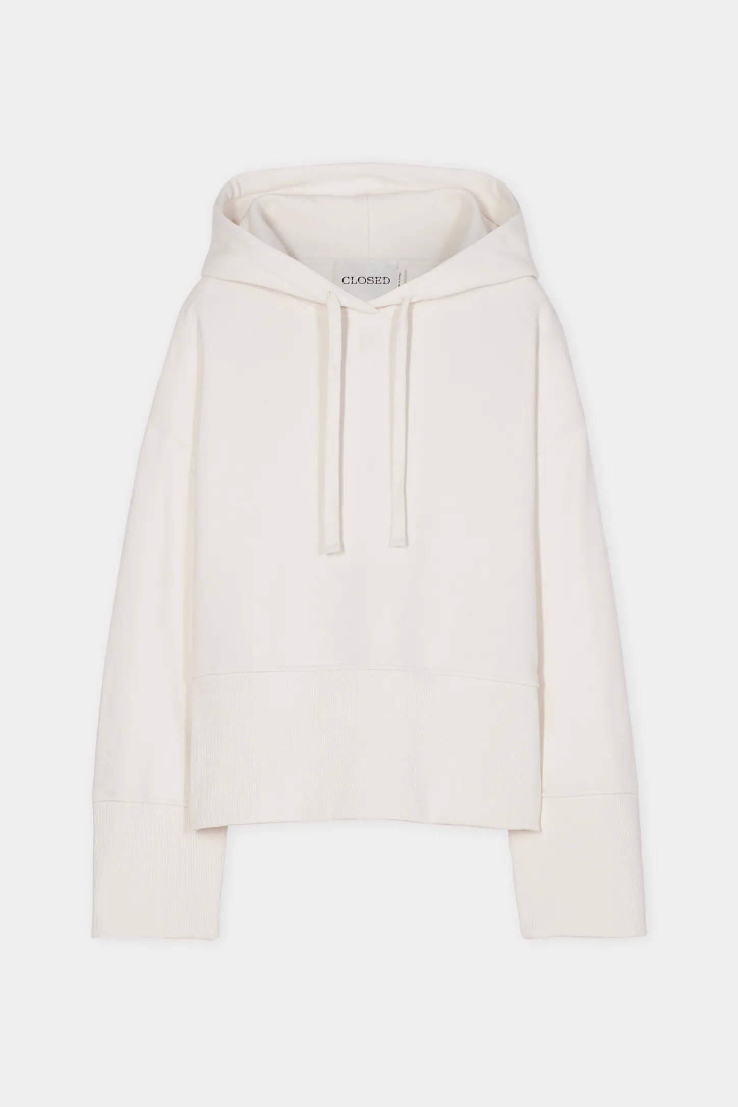CLOSED Sweatshirts>Korte Capuchon Kalksteen