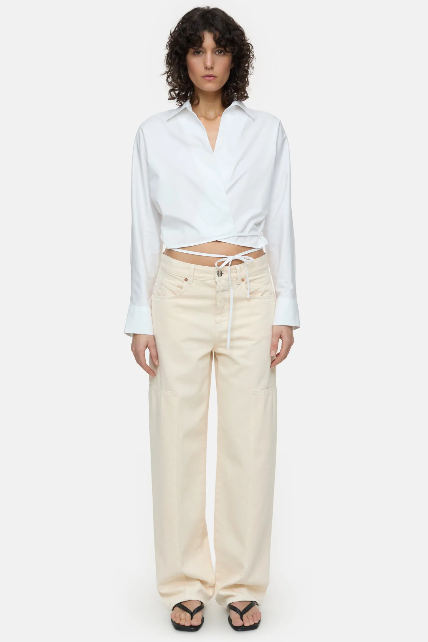 CLOSED Overhemden En Blouses>Korte Wikkelblouse Verstand