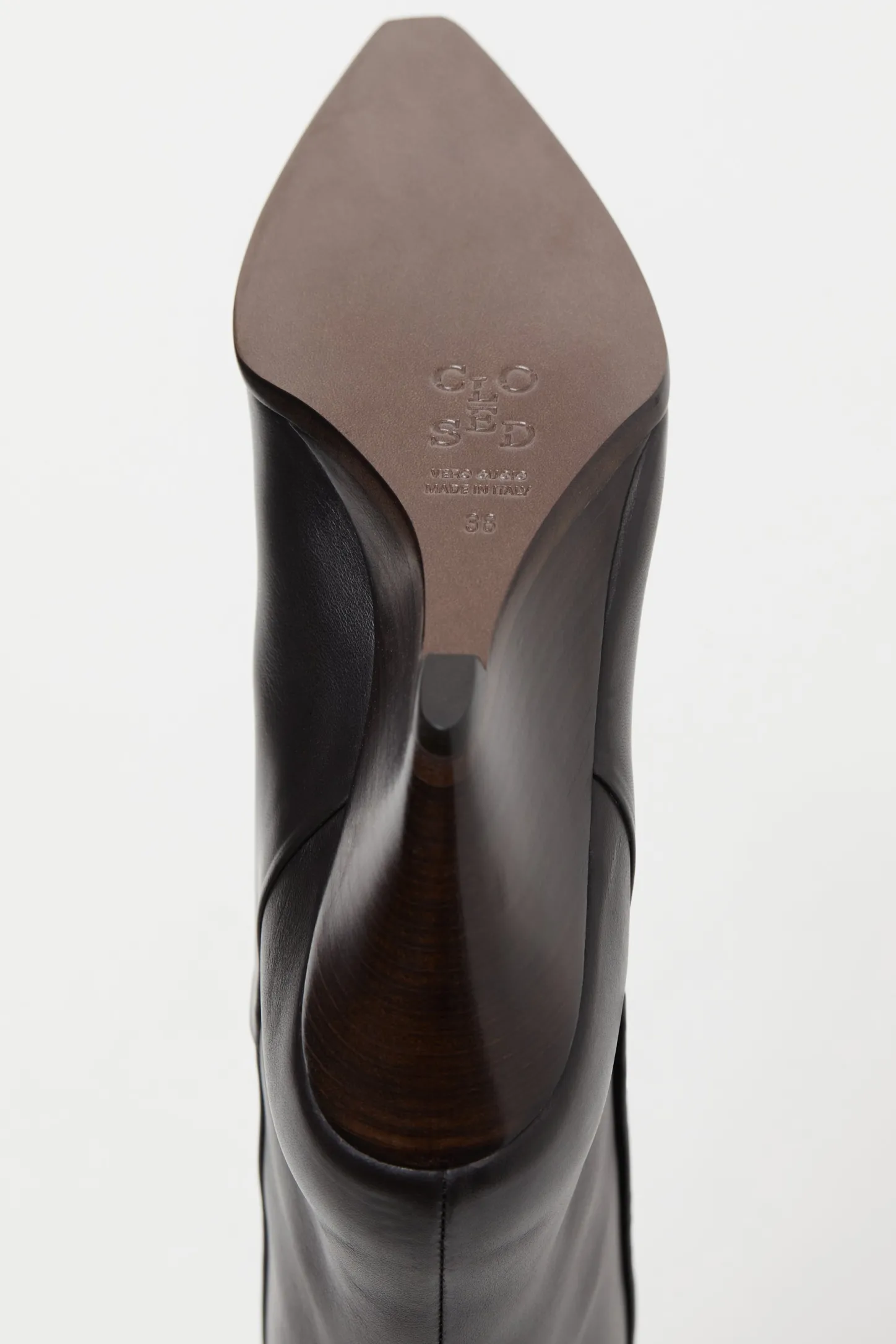 CLOSED Schoenen Leren>Laarzen Met Sleehak Koude Chocolademelk