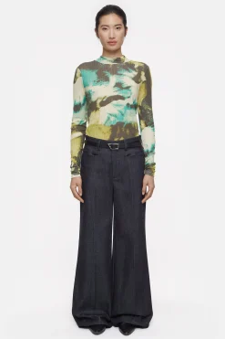 CLOSED T-Shirts>Lange Mouw Met Kraag Primair Geel