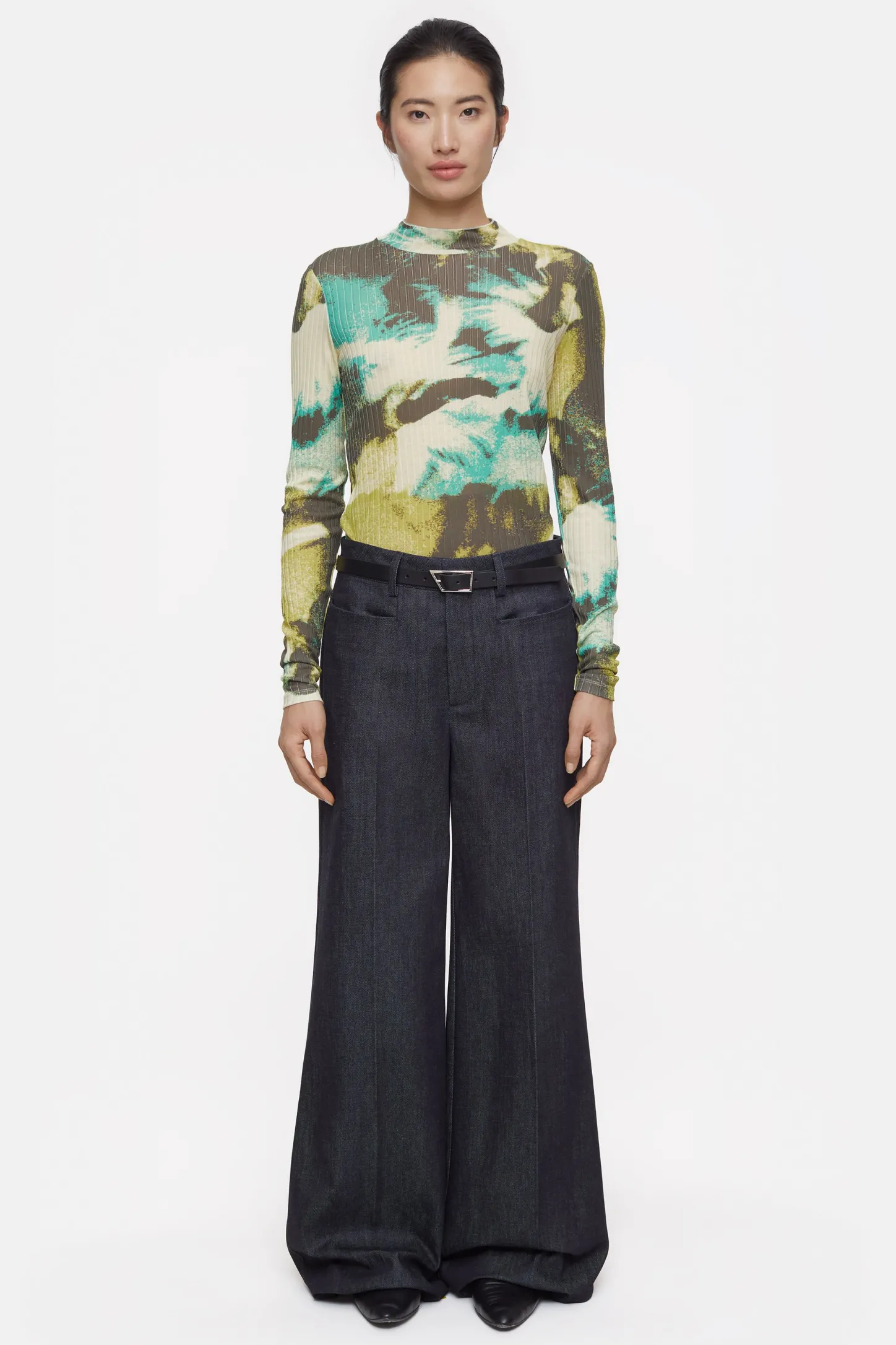 CLOSED T-Shirts>Lange Mouw Met Kraag Primair Geel