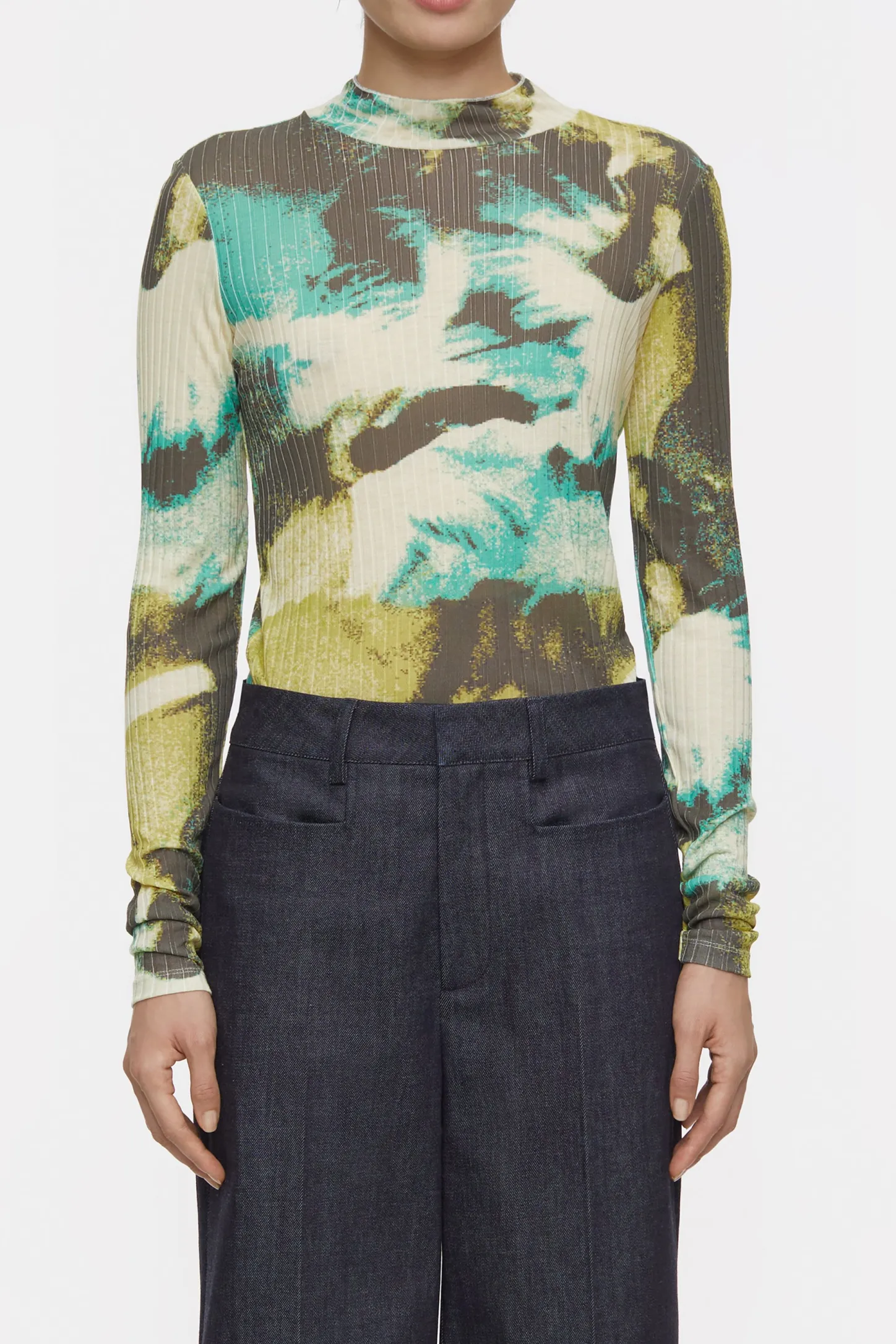CLOSED T-Shirts>Lange Mouw Met Kraag Primair Geel