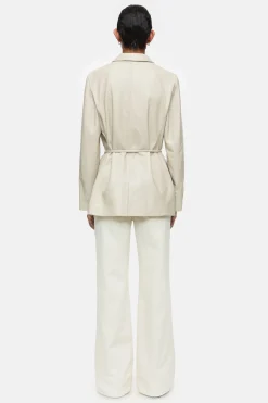 CLOSED Jassen En Jassen>Leren Blazer - Stijlnaam Lola Aangespoelde Kust