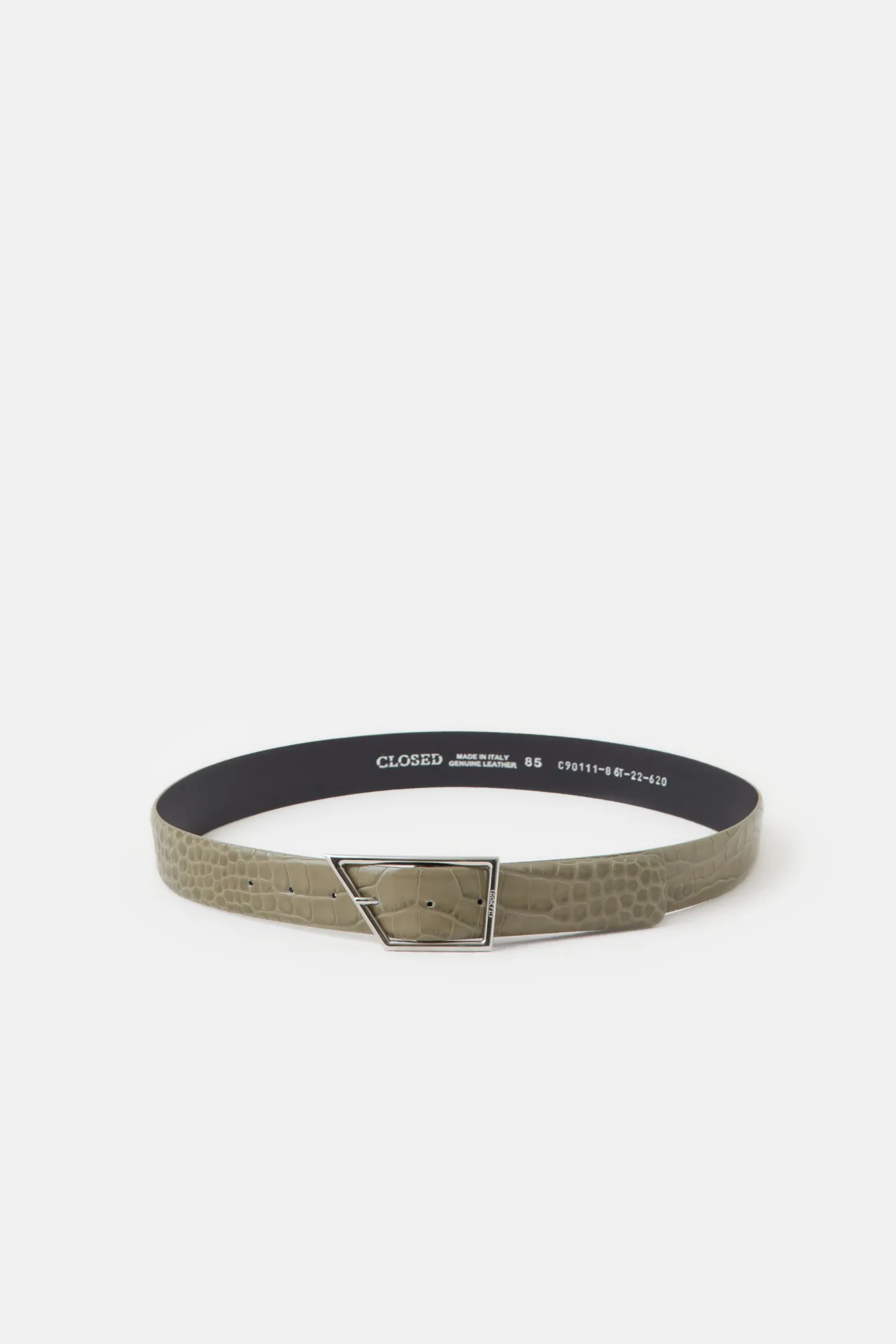 CLOSED Riemen>Leren Riem Met Relief Salie Jij