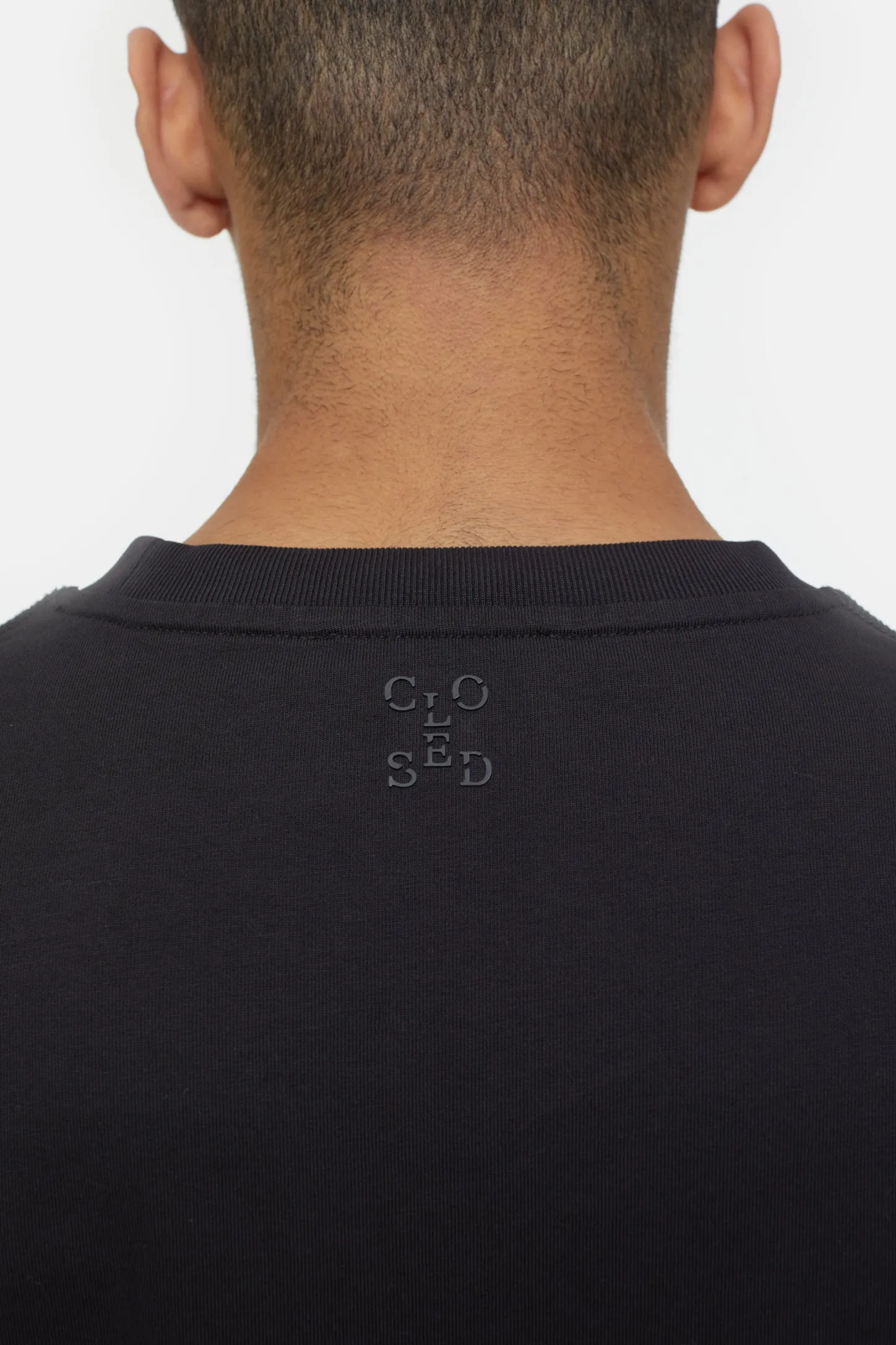 CLOSED T-Shirts>Logo Lange Mouw Zwart