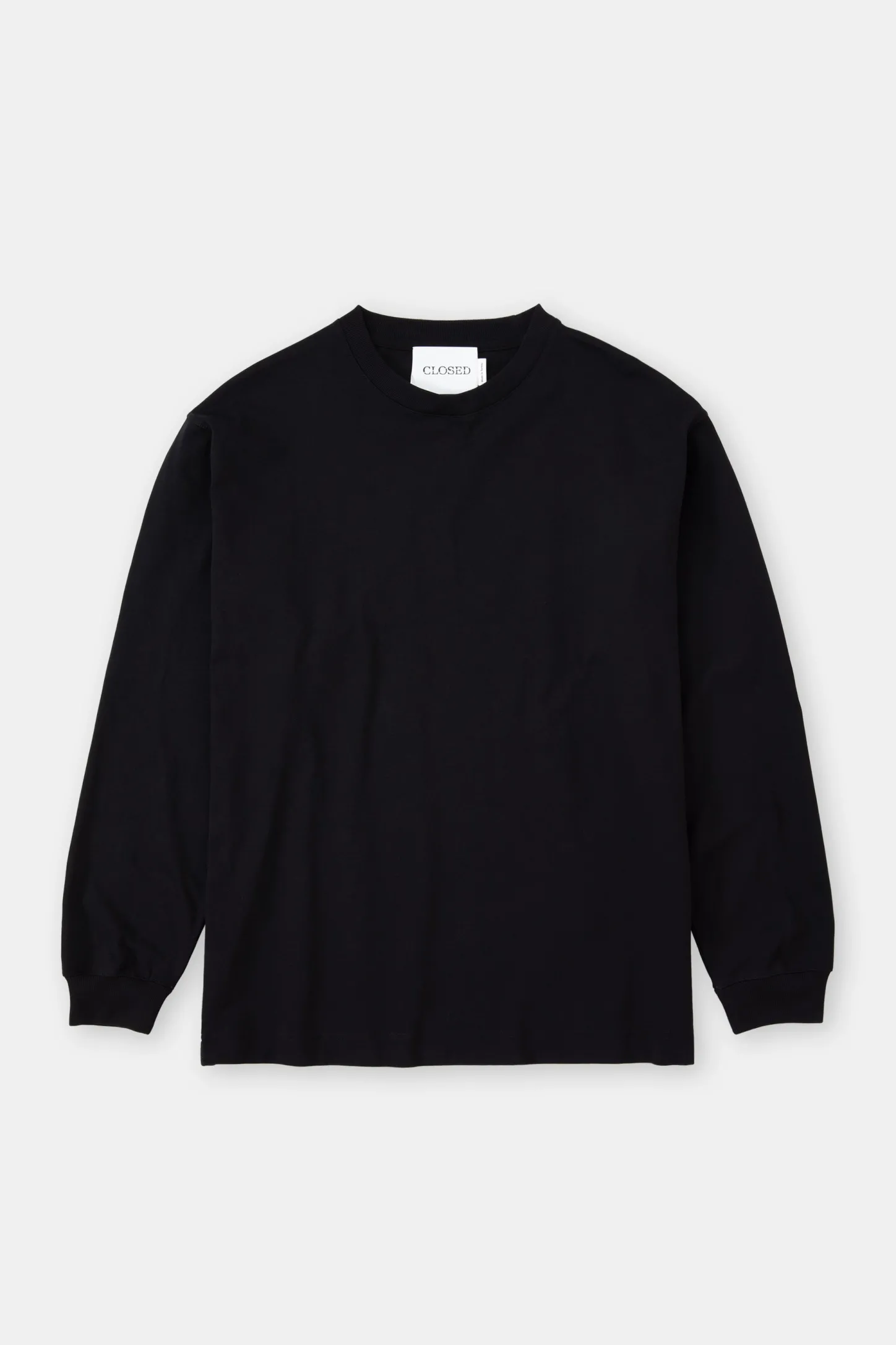 CLOSED T-Shirts>Logo Lange Mouw Zwart