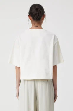 CLOSED T-Shirts>Logo-T-Shirt Ivoor
