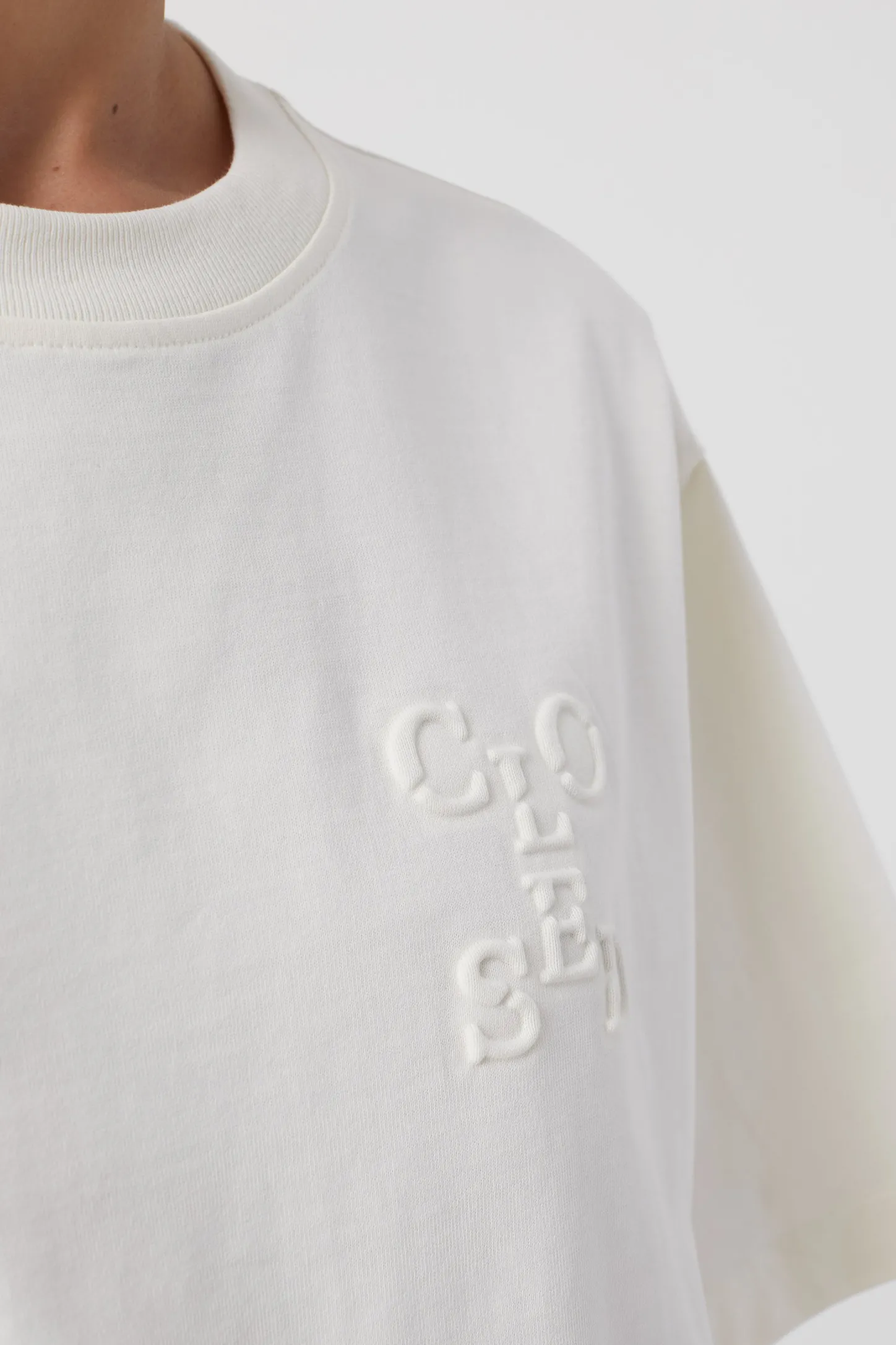 CLOSED T-Shirts>Logo-T-Shirt Ivoor