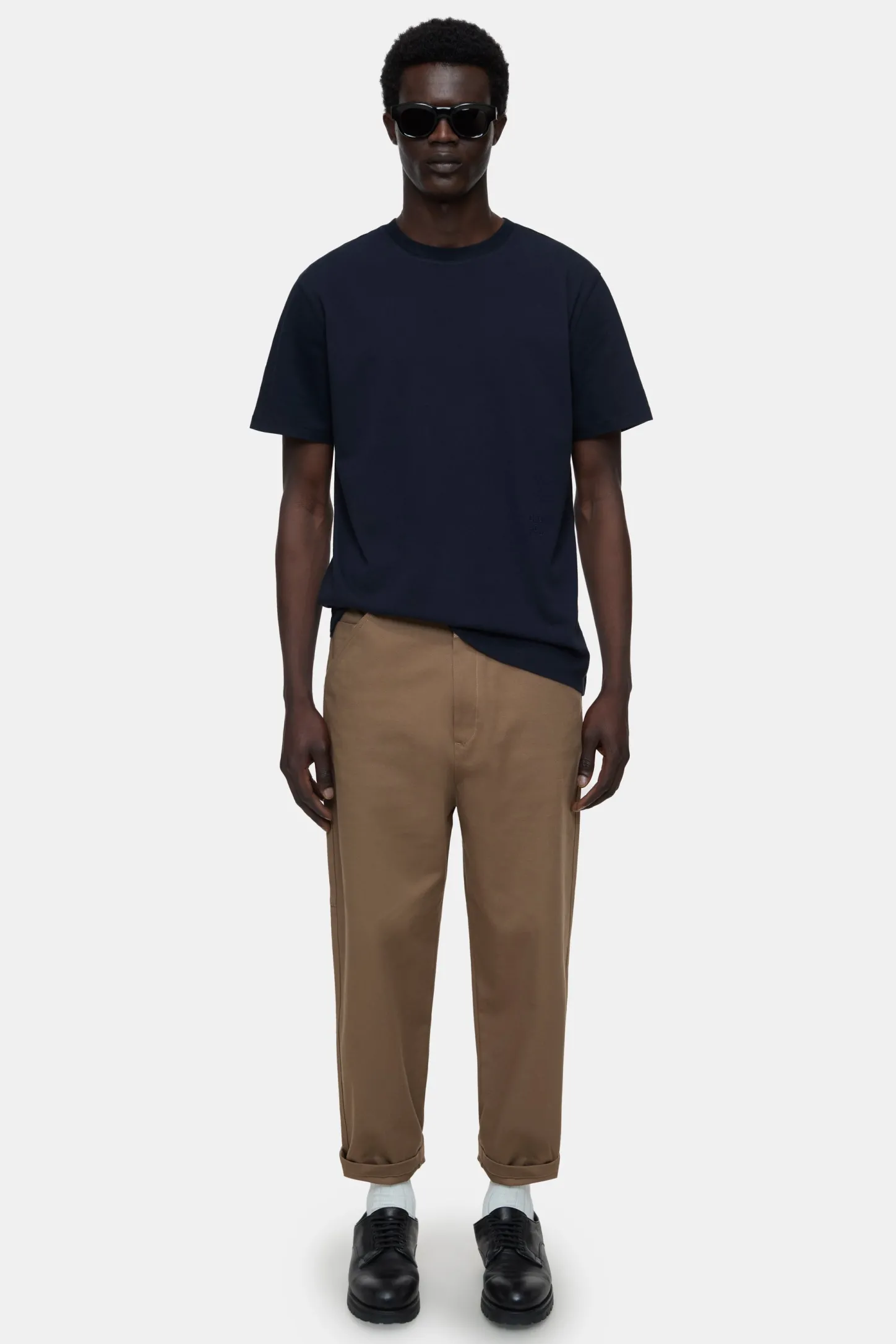 CLOSED T-Shirts>Logo-T-Shirt Donkere Nacht