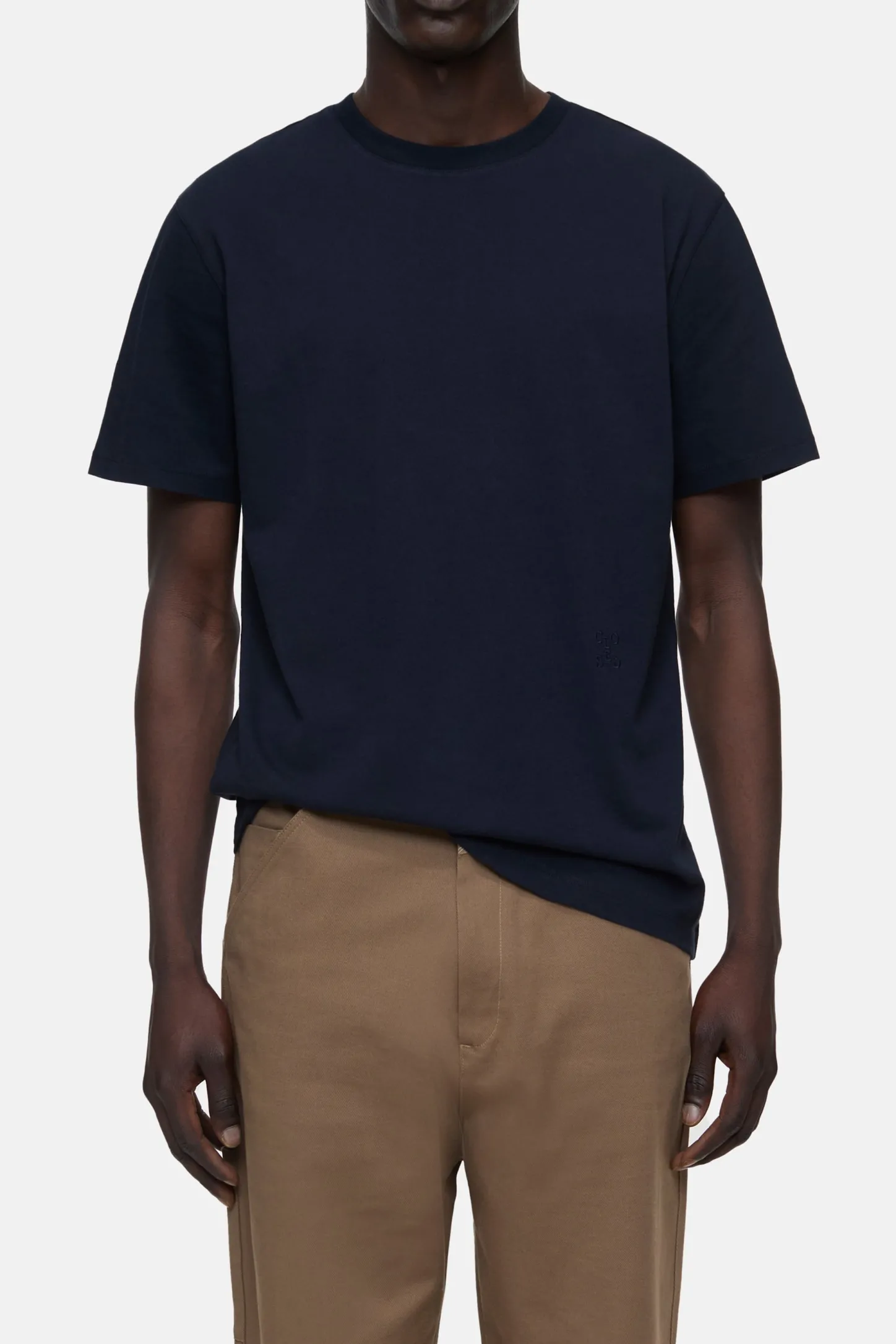 CLOSED T-Shirts>Logo-T-Shirt Donkere Nacht