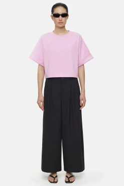 CLOSED T-Shirts>Logo-T-Shirt Roze Pony