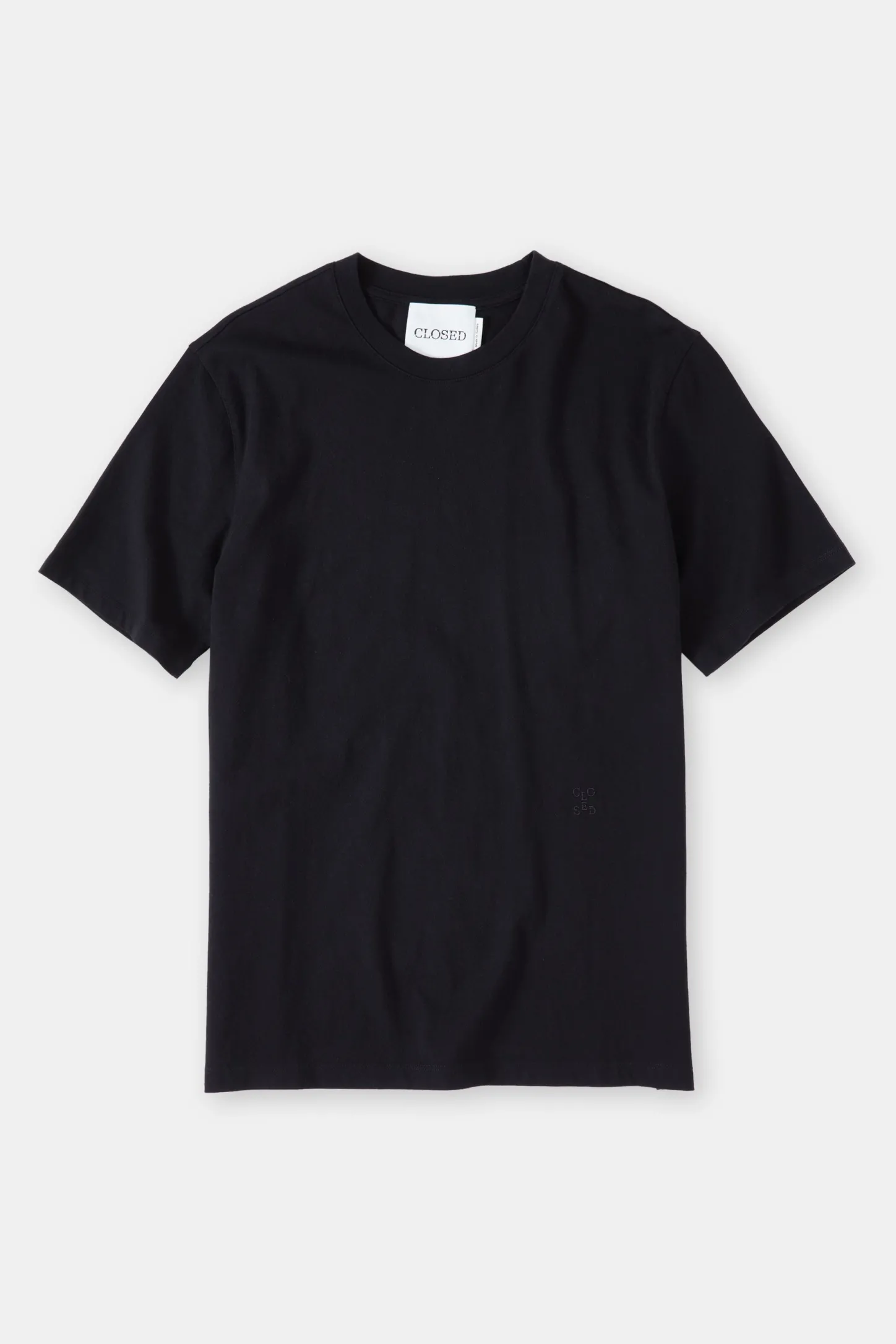 CLOSED T-Shirts>Logo-T-Shirt Zwart