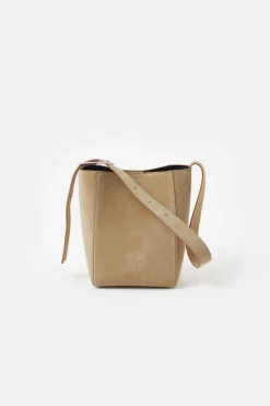 CLOSED Tassen>Middelgrote Leren Tas Taupebeige