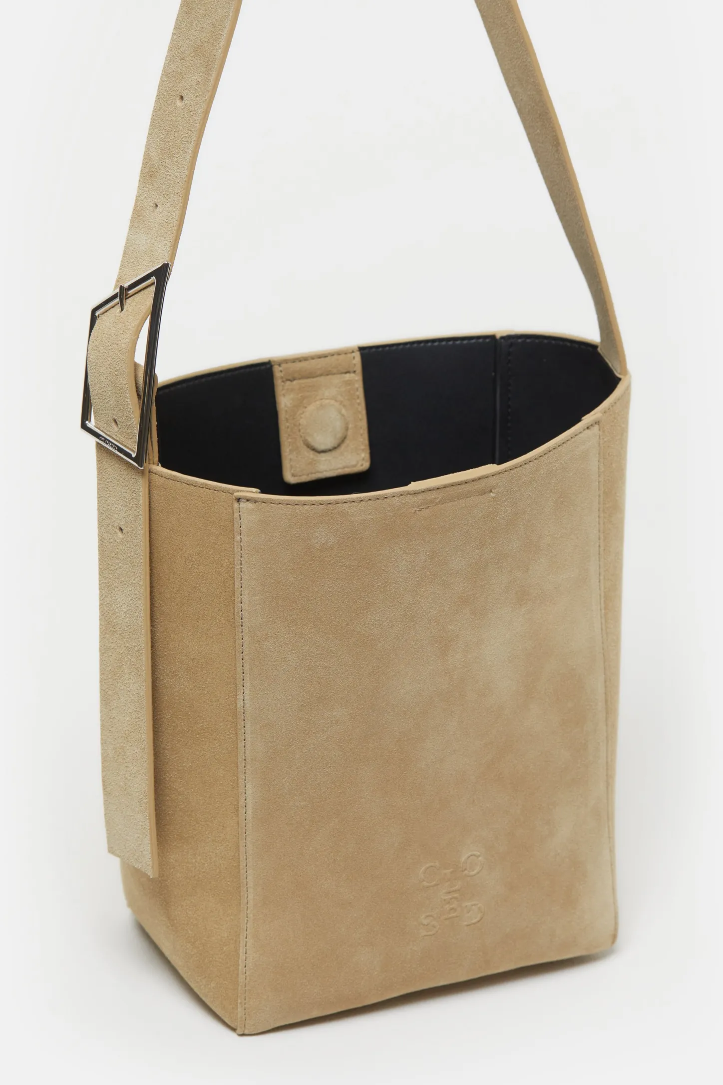 CLOSED Tassen>Middelgrote Leren Tas Taupebeige