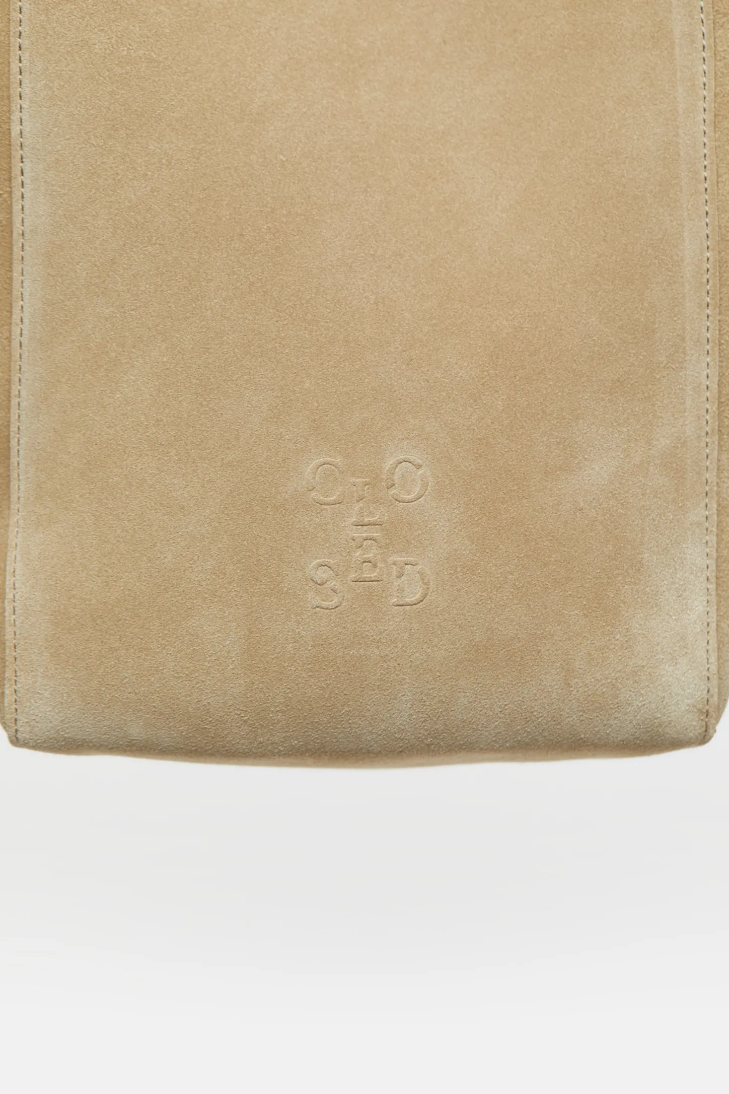 CLOSED Tassen>Middelgrote Leren Tas Taupebeige