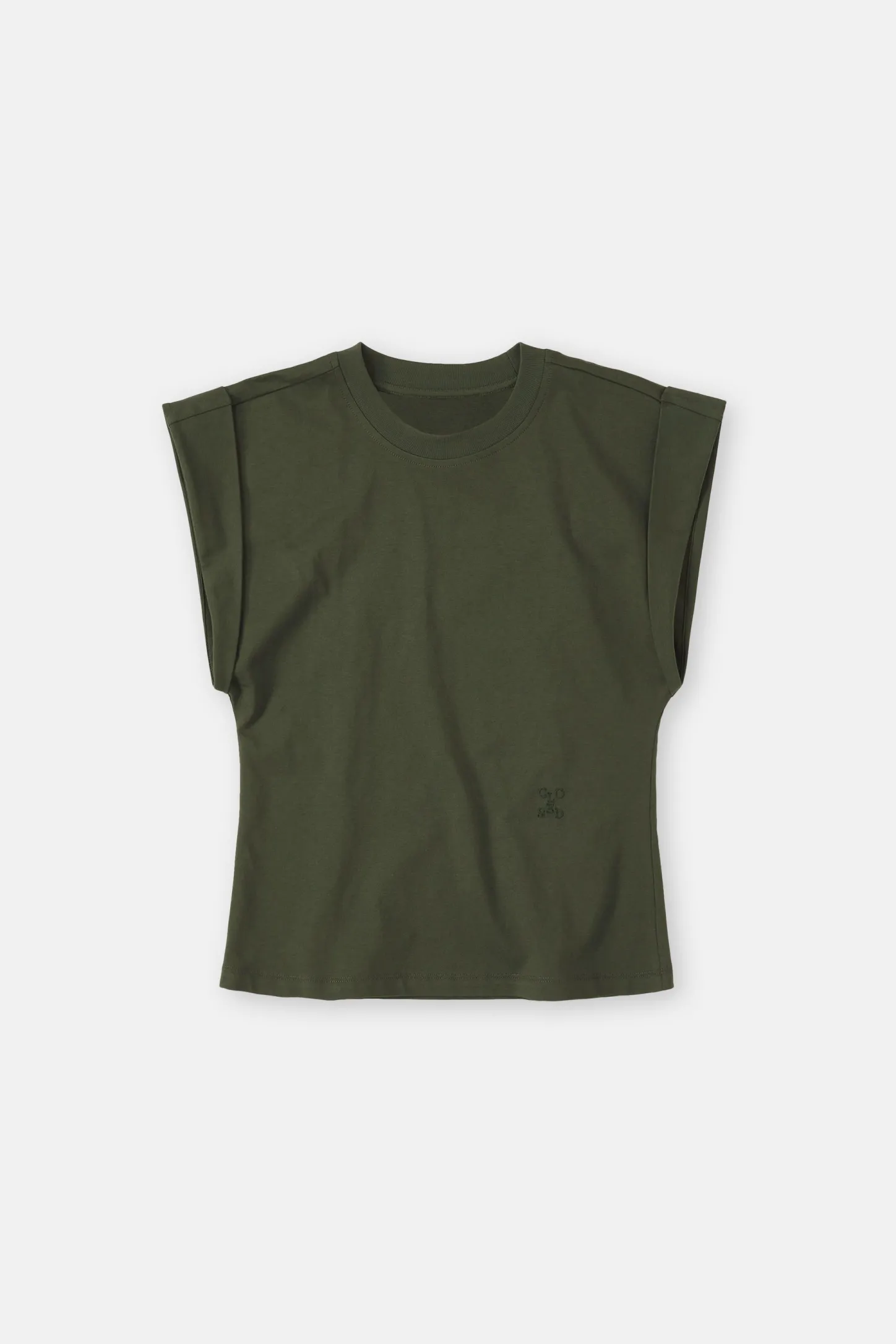 CLOSED T-Shirts>Mouwloze Top Groen Onkruid