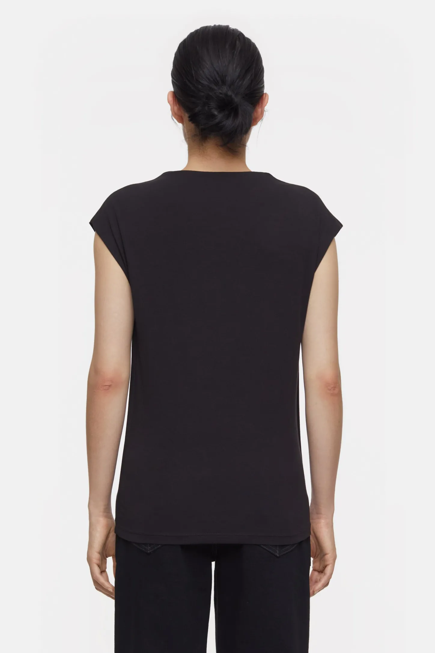CLOSED T-Shirts>Mouwloze Top Zwart