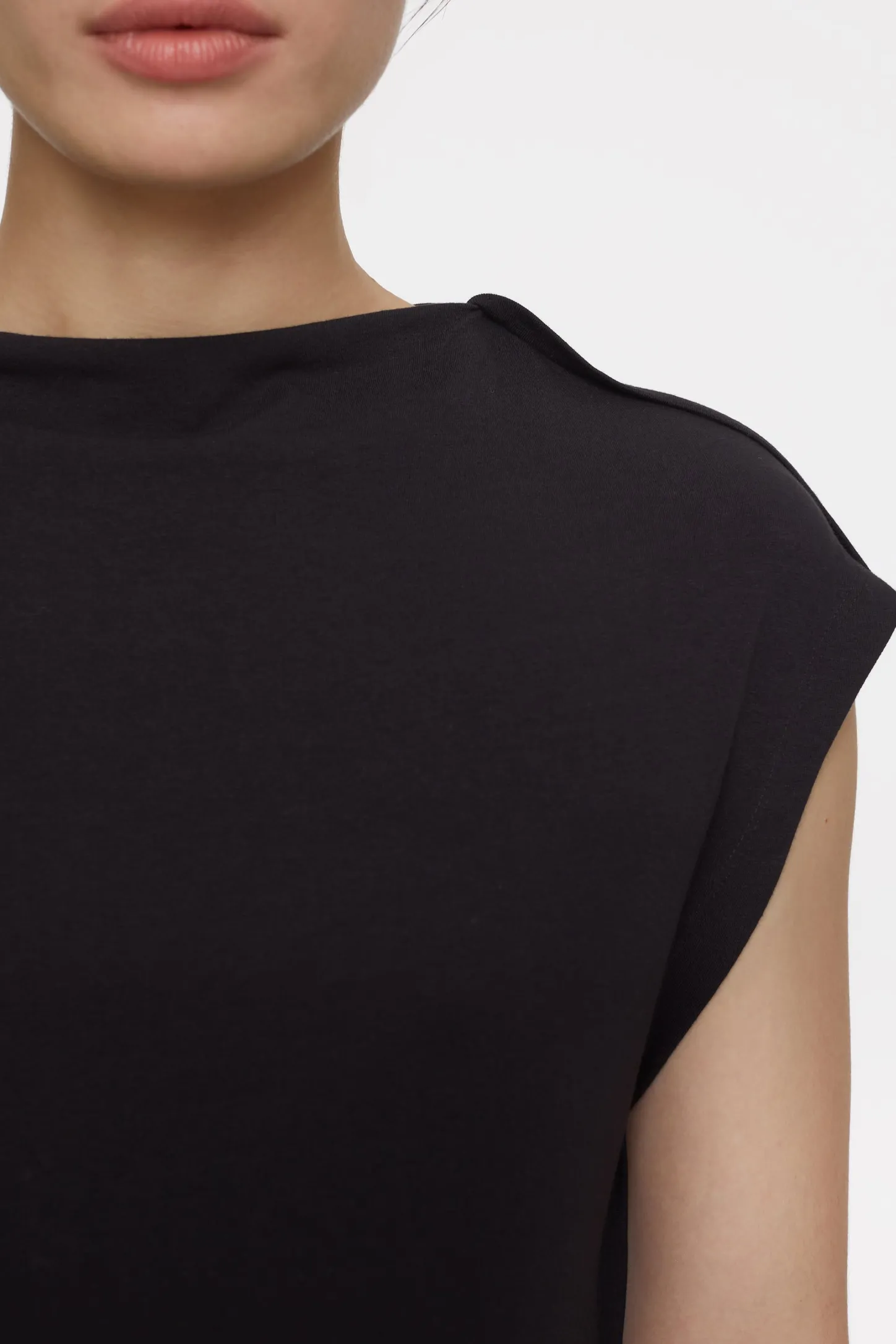 CLOSED T-Shirts>Mouwloze Top Zwart