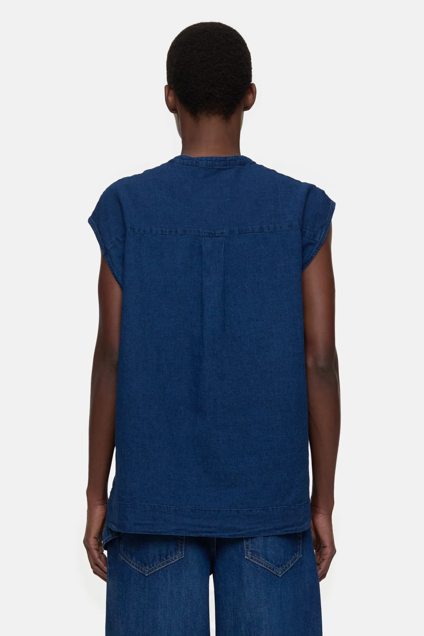 CLOSED Overhemden En Blouses>Mouwloze Top Donkerblauw