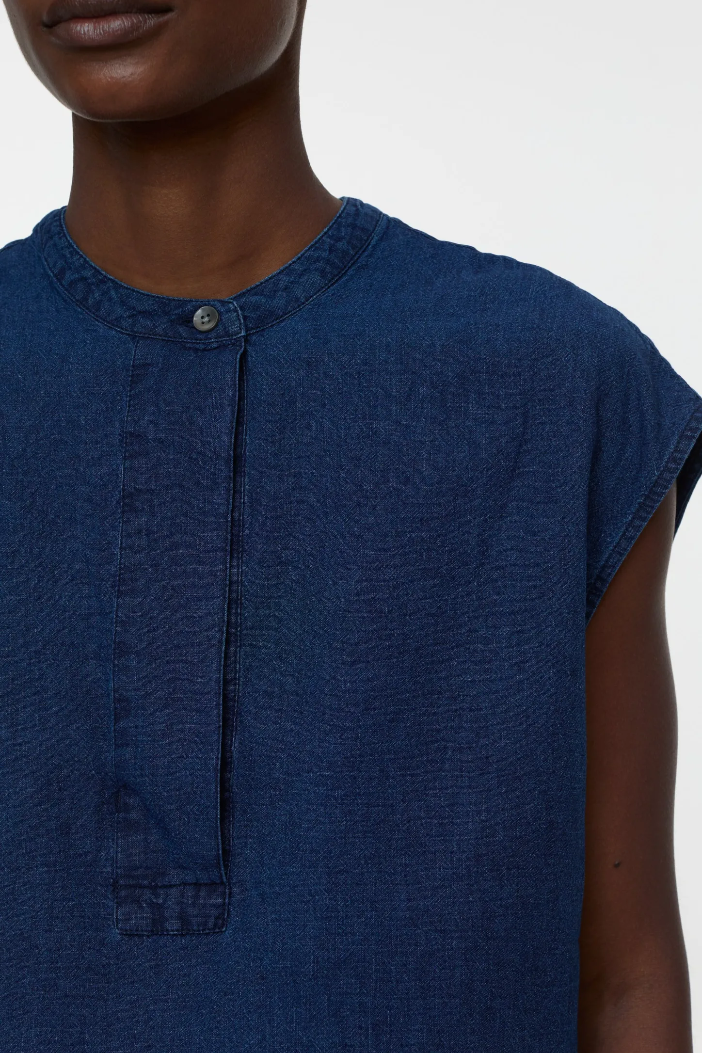 CLOSED Overhemden En Blouses>Mouwloze Top Donkerblauw