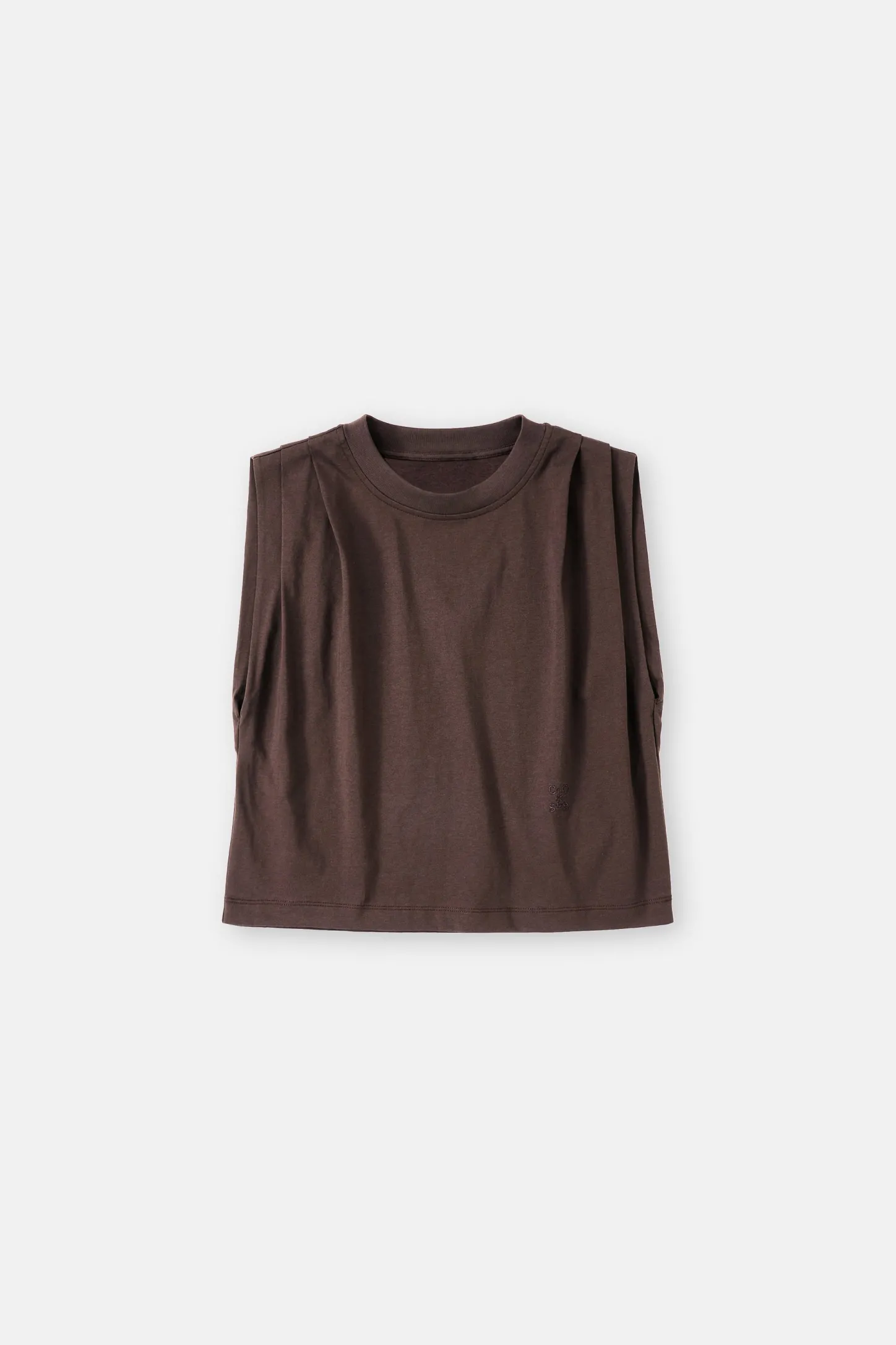 CLOSED T-Shirts>Mouwloze Top Koude Chocolademelk