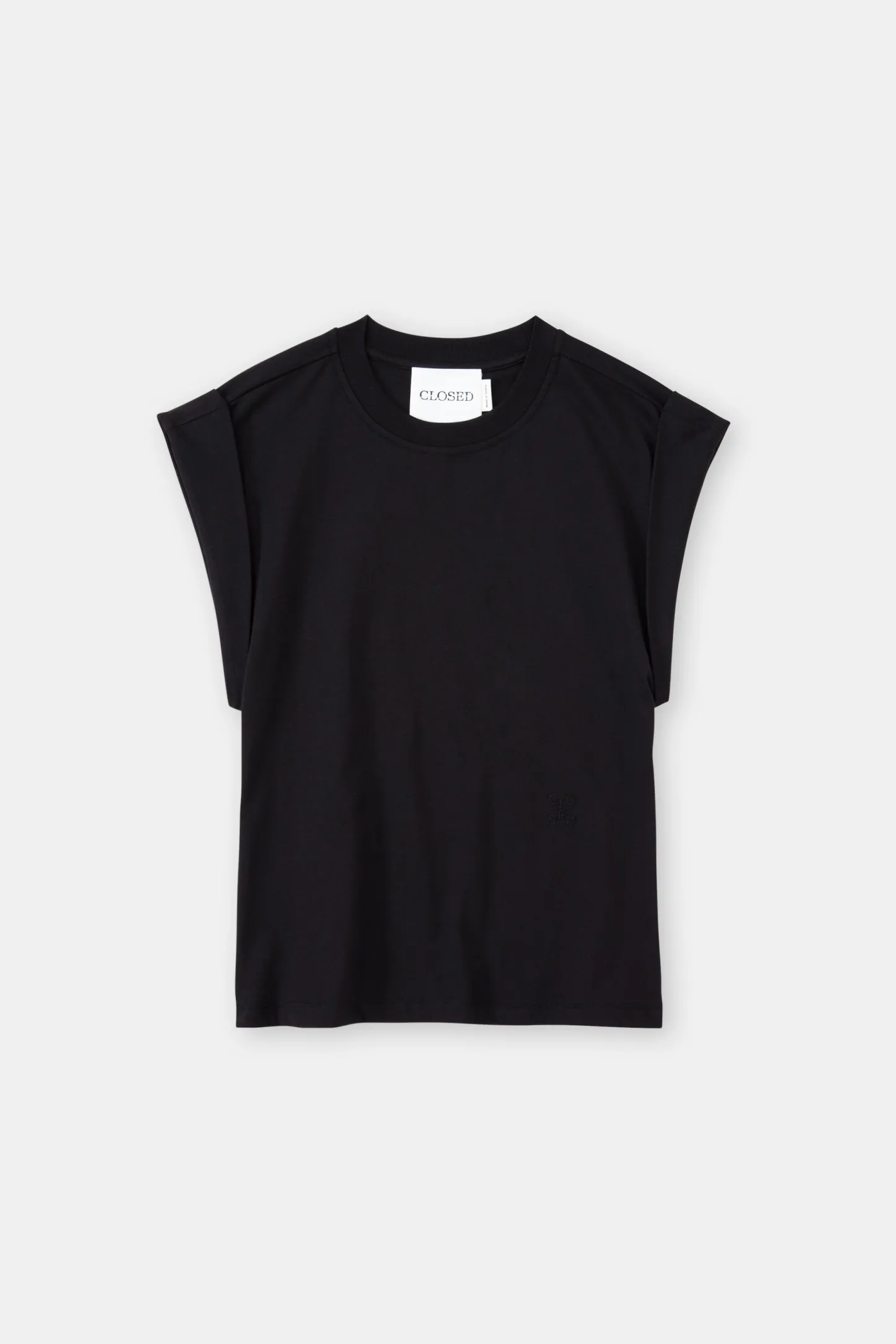 CLOSED T-Shirts>Mouwloze Top Zwart