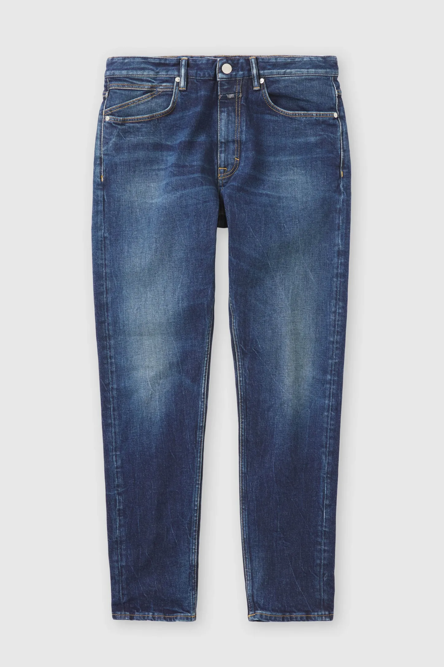 CLOSED Blauwe Spijkerbroek>Normale Jeans - Stijlnaam Cooper Tapered Donkerblauw