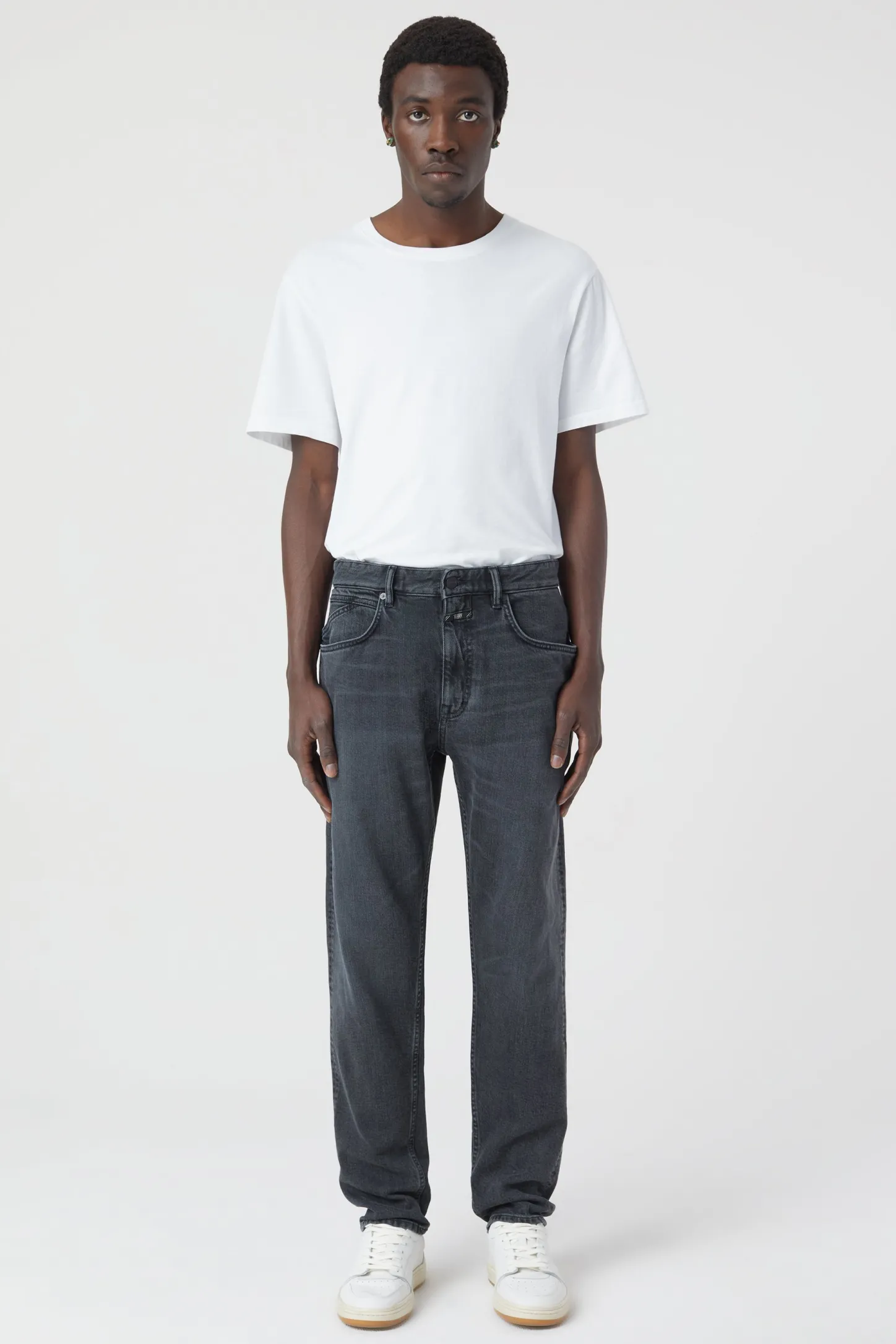 CLOSED Grijze Spijkerbroek>Normale Jeans - Stijlnaam Cooper Tapered Donker Grijs