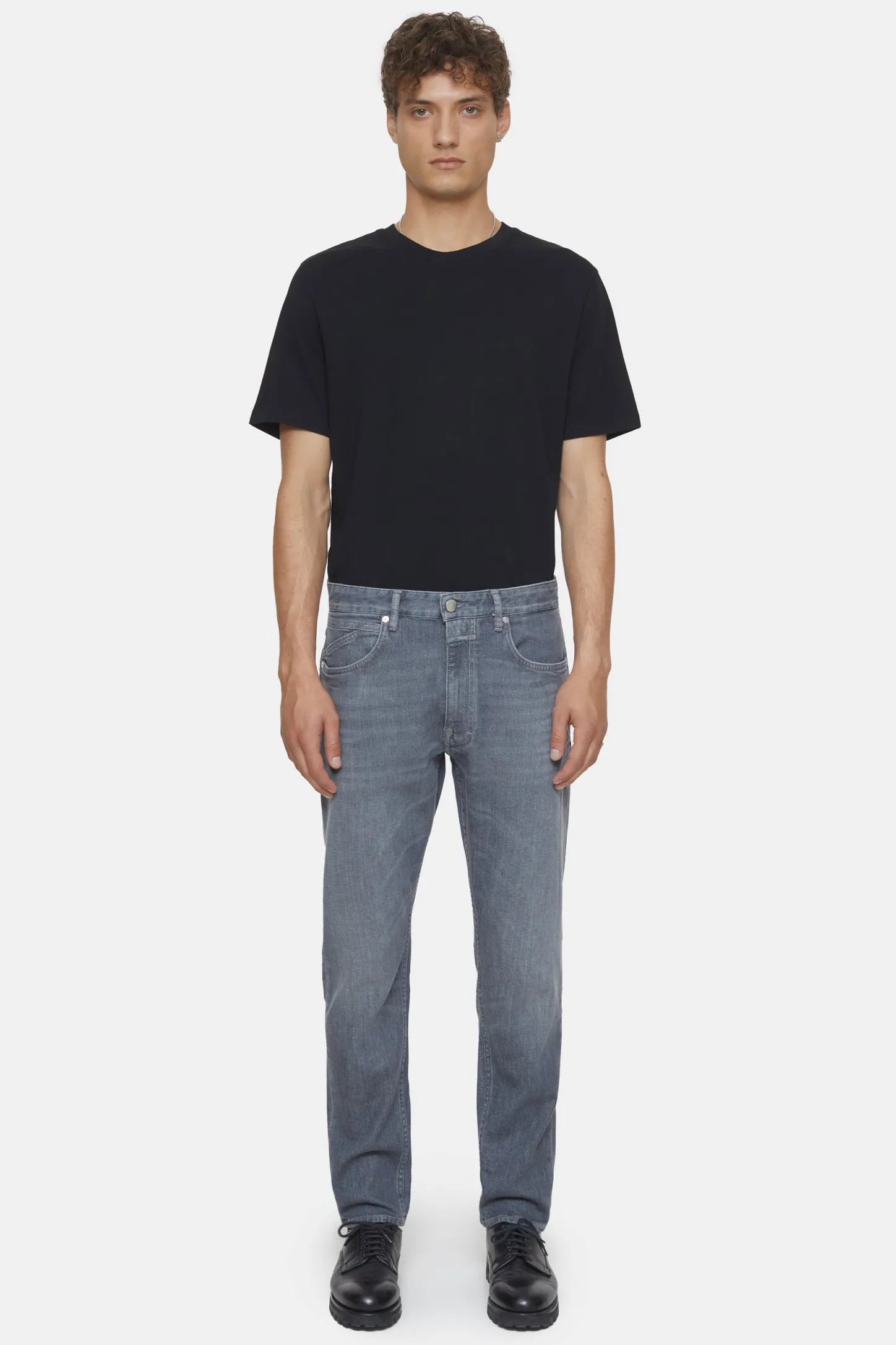 CLOSED Normaal>Normale Jeans - Stijlnaam Cooper Tapered Donker Grijs