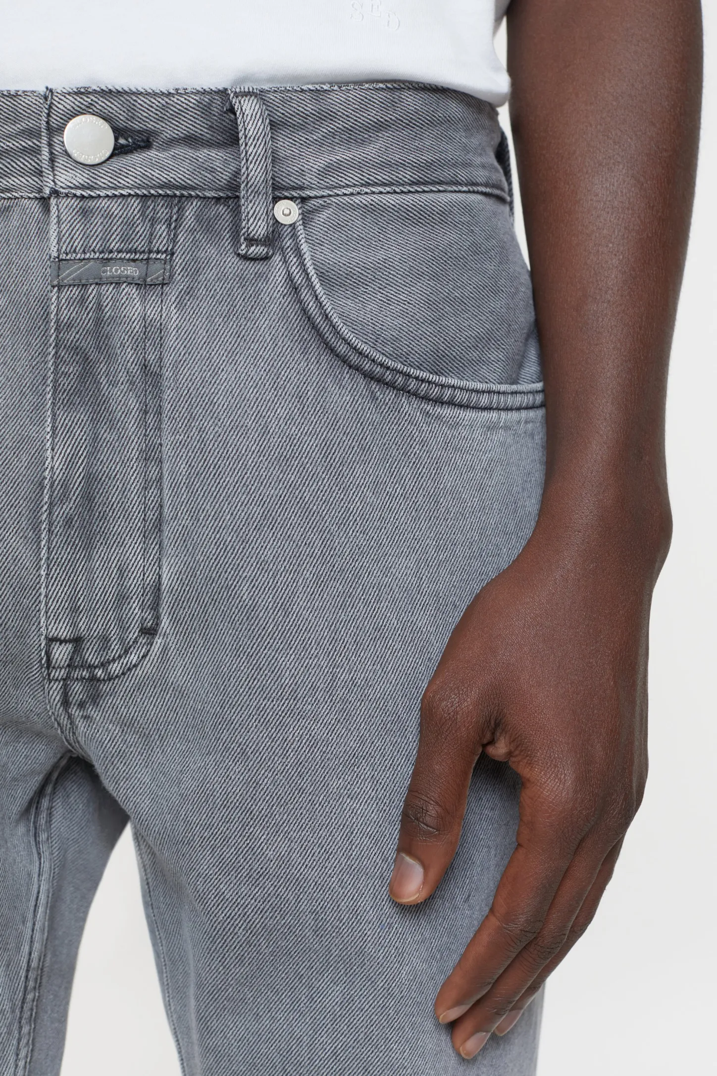 CLOSED Normaal>Normale Jeans - Stijlnaam Cooper Tapered Lichtgrijs