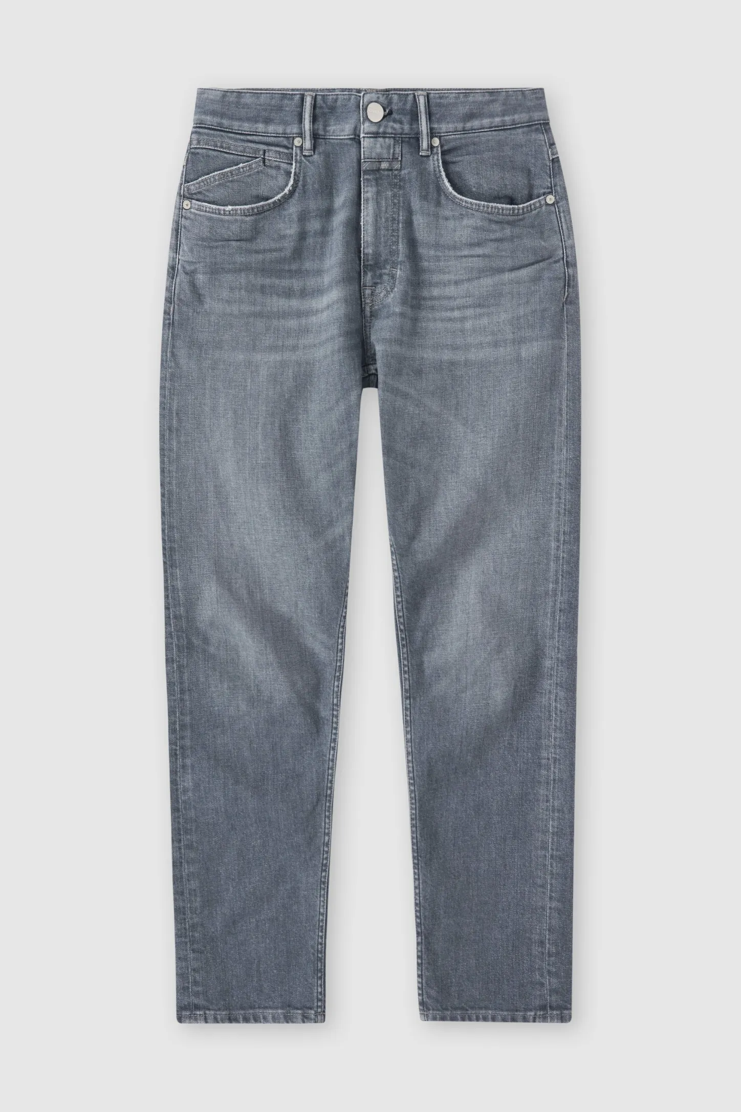 CLOSED Grijze Spijkerbroek>Normale Jeans - Stijlnaam Cooper Tapered Donker Grijs