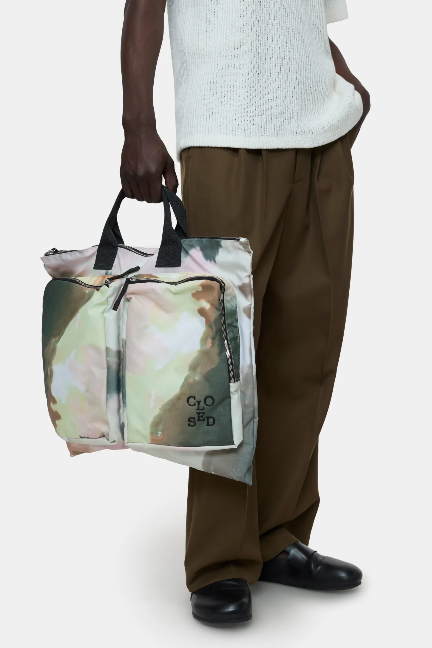 CLOSED Tassen>Nylon Draagtas Met Print Salie Jij