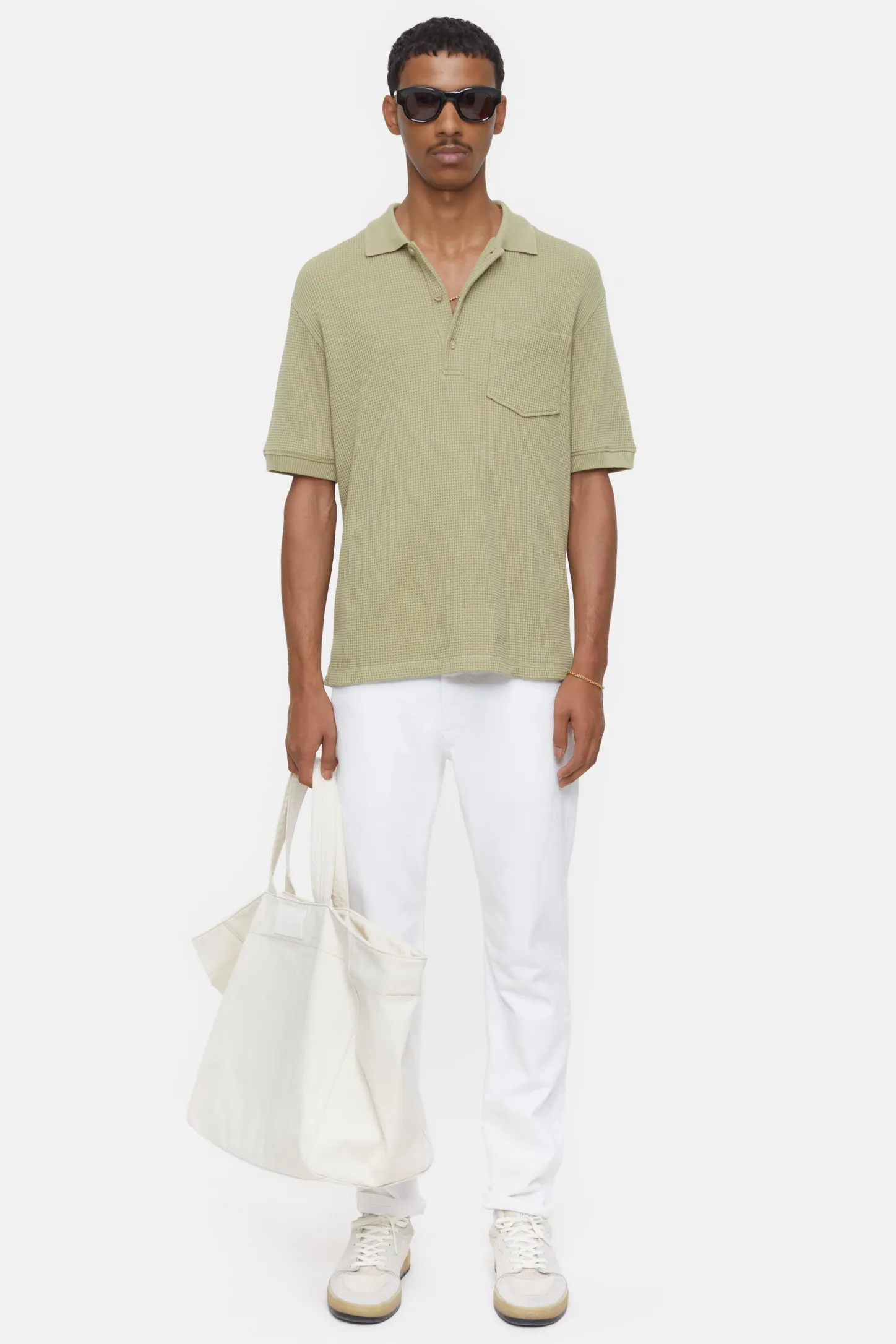 CLOSED T-Shirts>Overhemd Met Polokraag Salie Jij