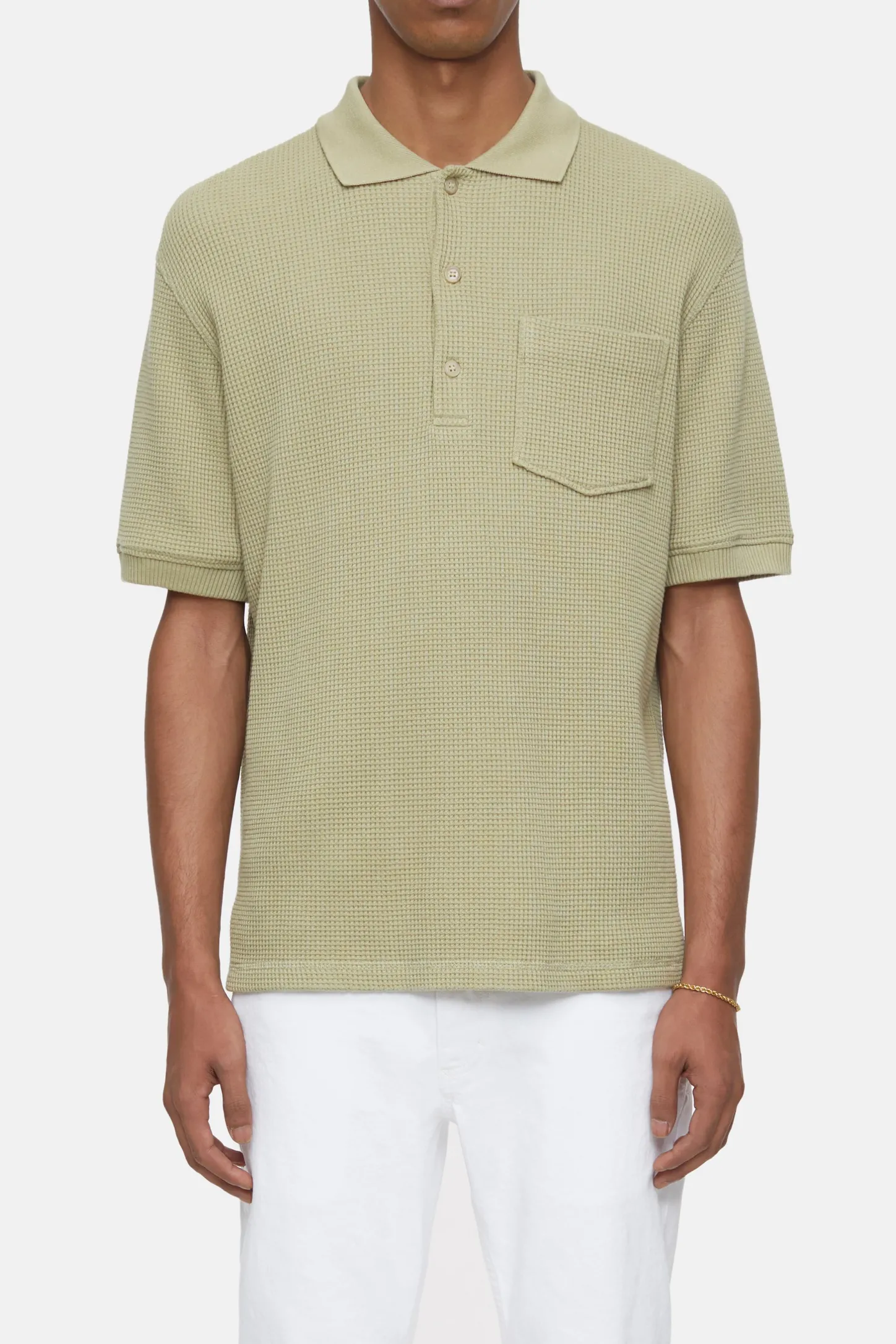 CLOSED T-Shirts>Overhemd Met Polokraag Salie Jij