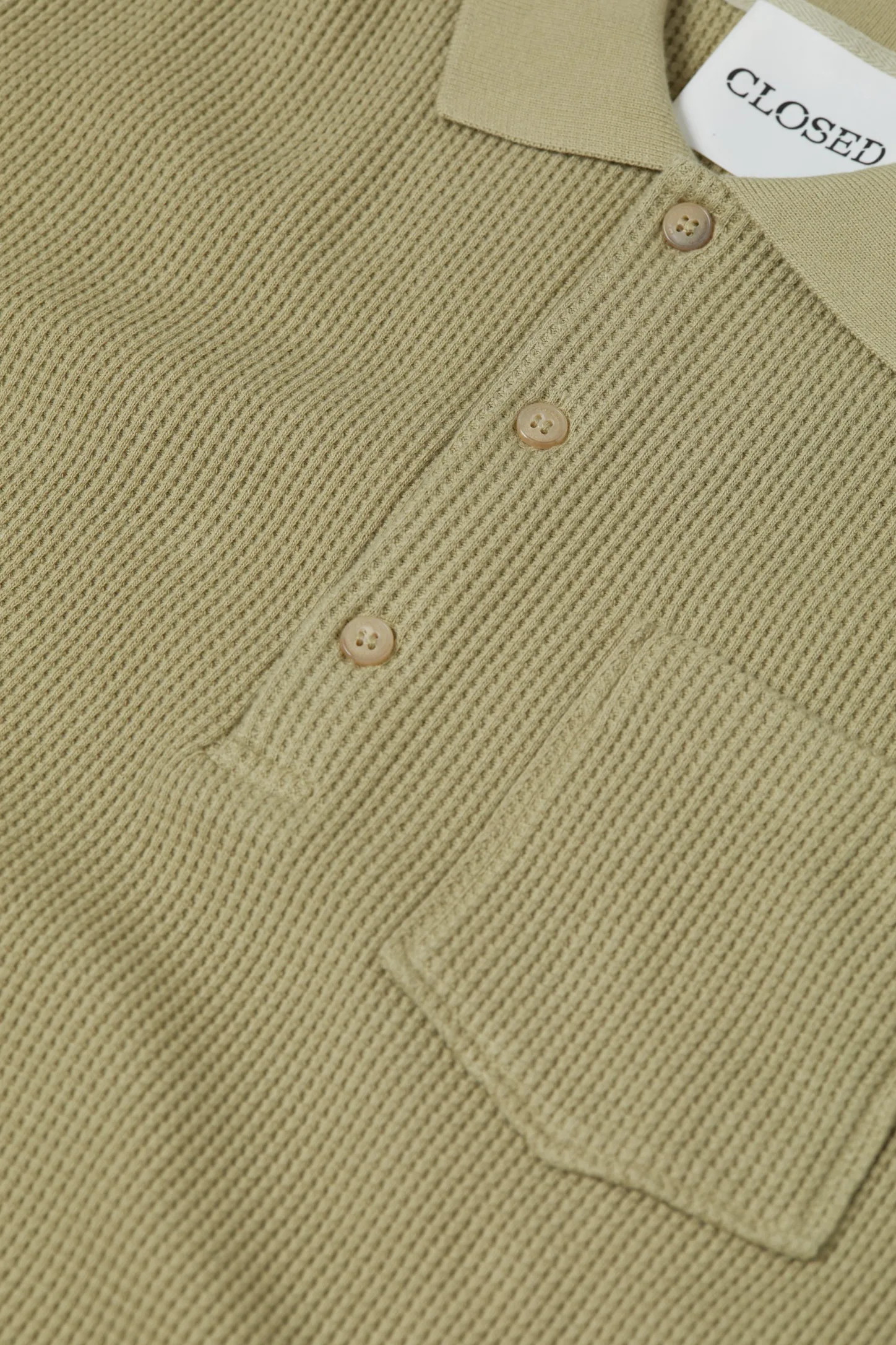 CLOSED T-Shirts>Overhemd Met Polokraag Salie Jij