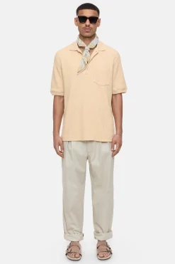CLOSED T-Shirts>Overhemd Met Polokraag Sahara Zand