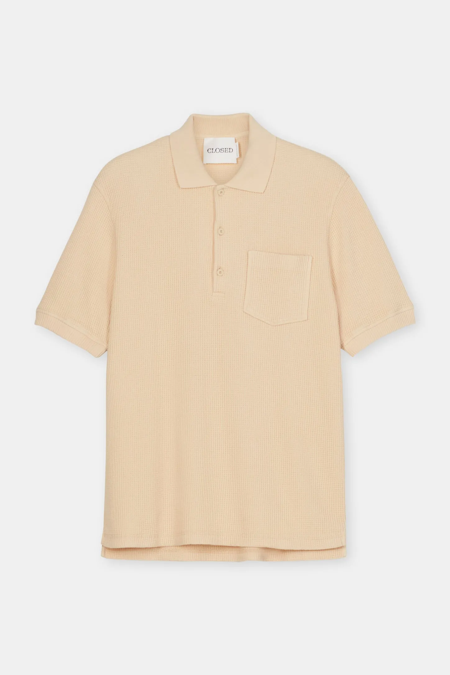 CLOSED T-Shirts>Overhemd Met Polokraag Sahara Zand