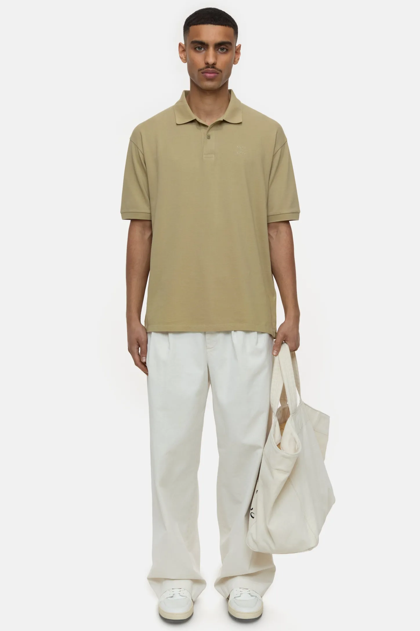 CLOSED T-Shirts>Overhemd Met Polokraag Salie Jij