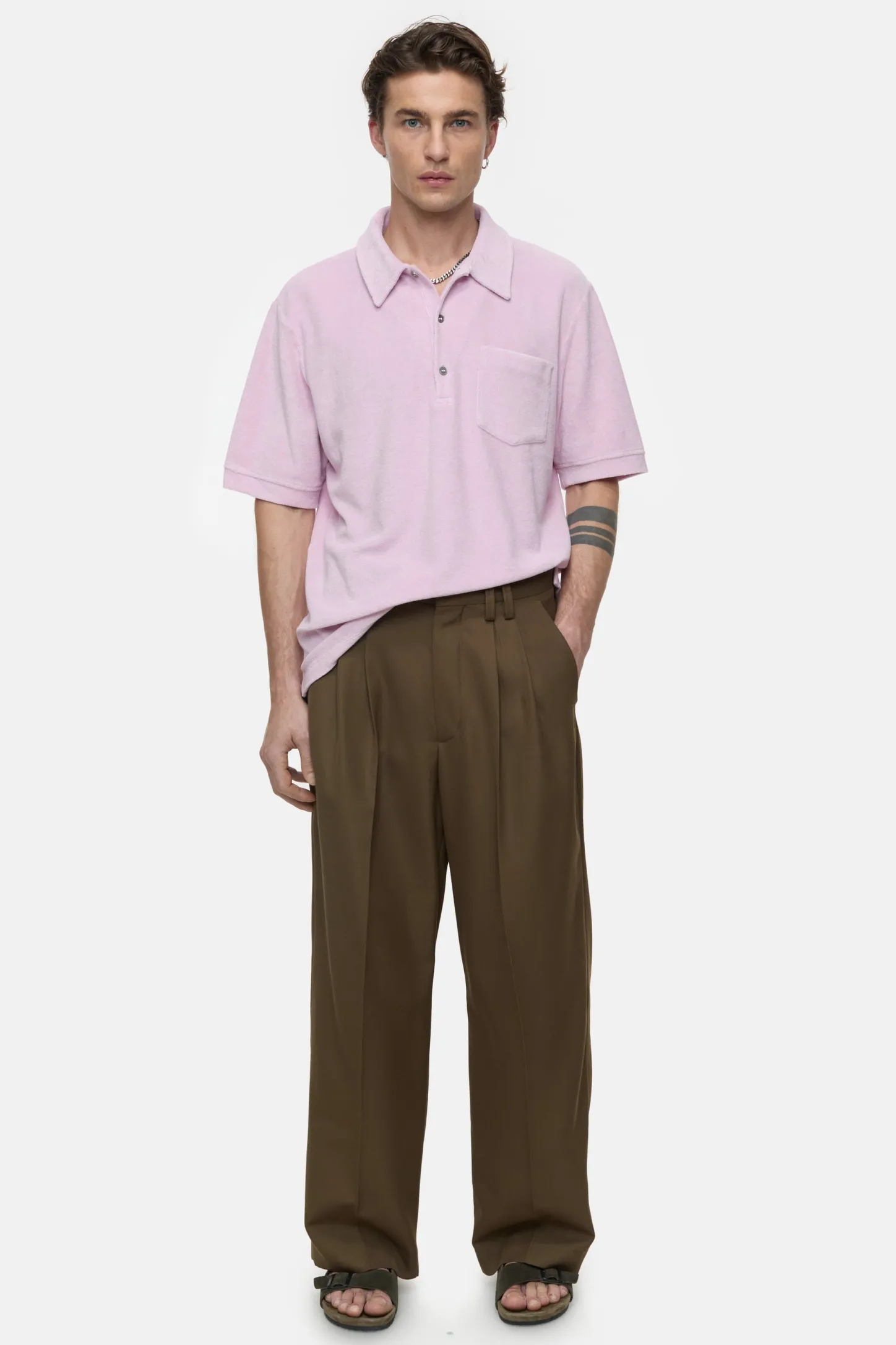 CLOSED T-Shirts>Overhemd Met Polokraag Smoothie Roze