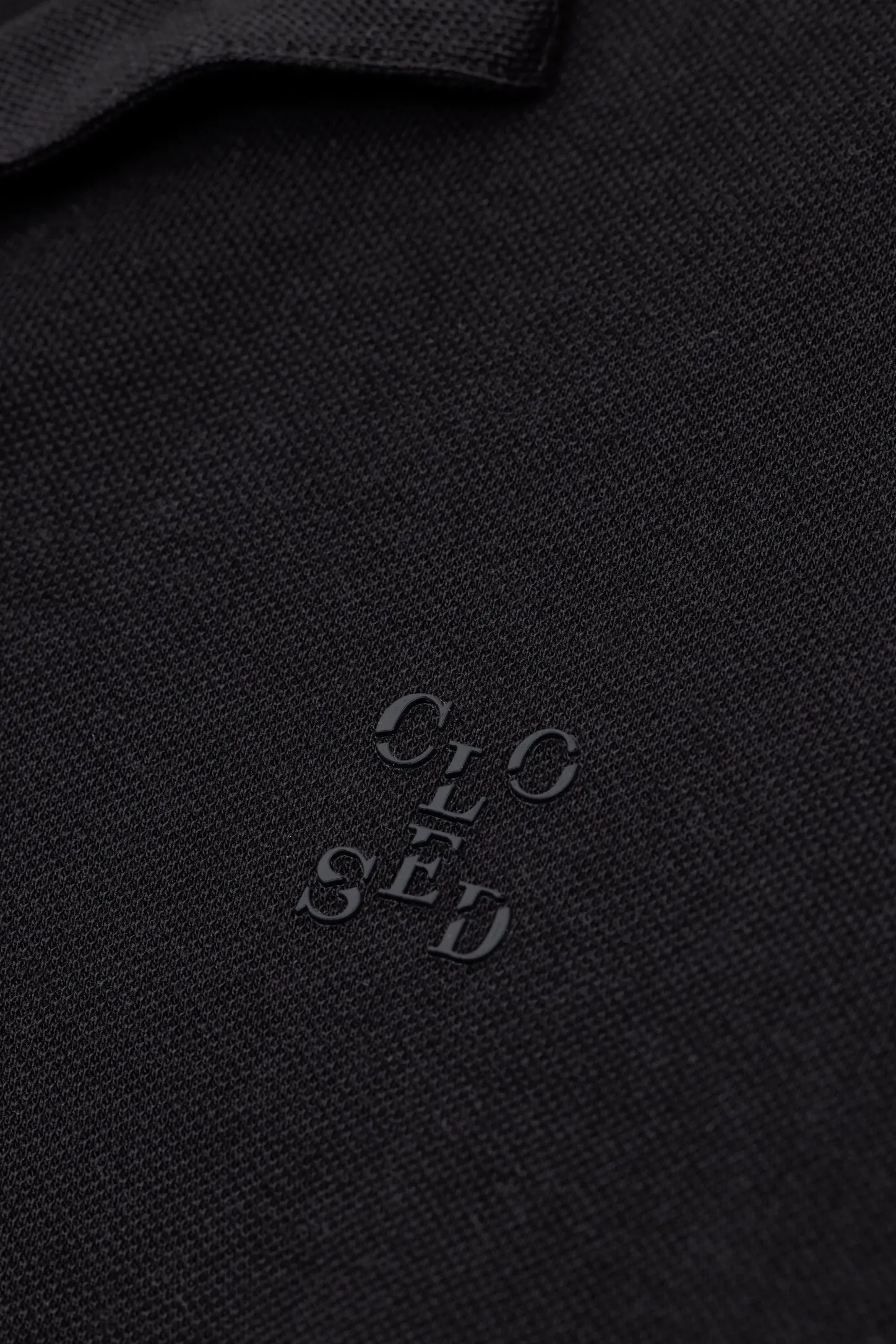 CLOSED T-Shirts>Overhemd Met Polokraag Zwart