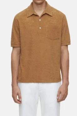 CLOSED T-Shirts>Overhemd Met Polokraag Sandelhout