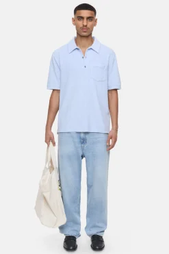 CLOSED T-Shirts>Overhemd Met Polokraag Horizonblauw