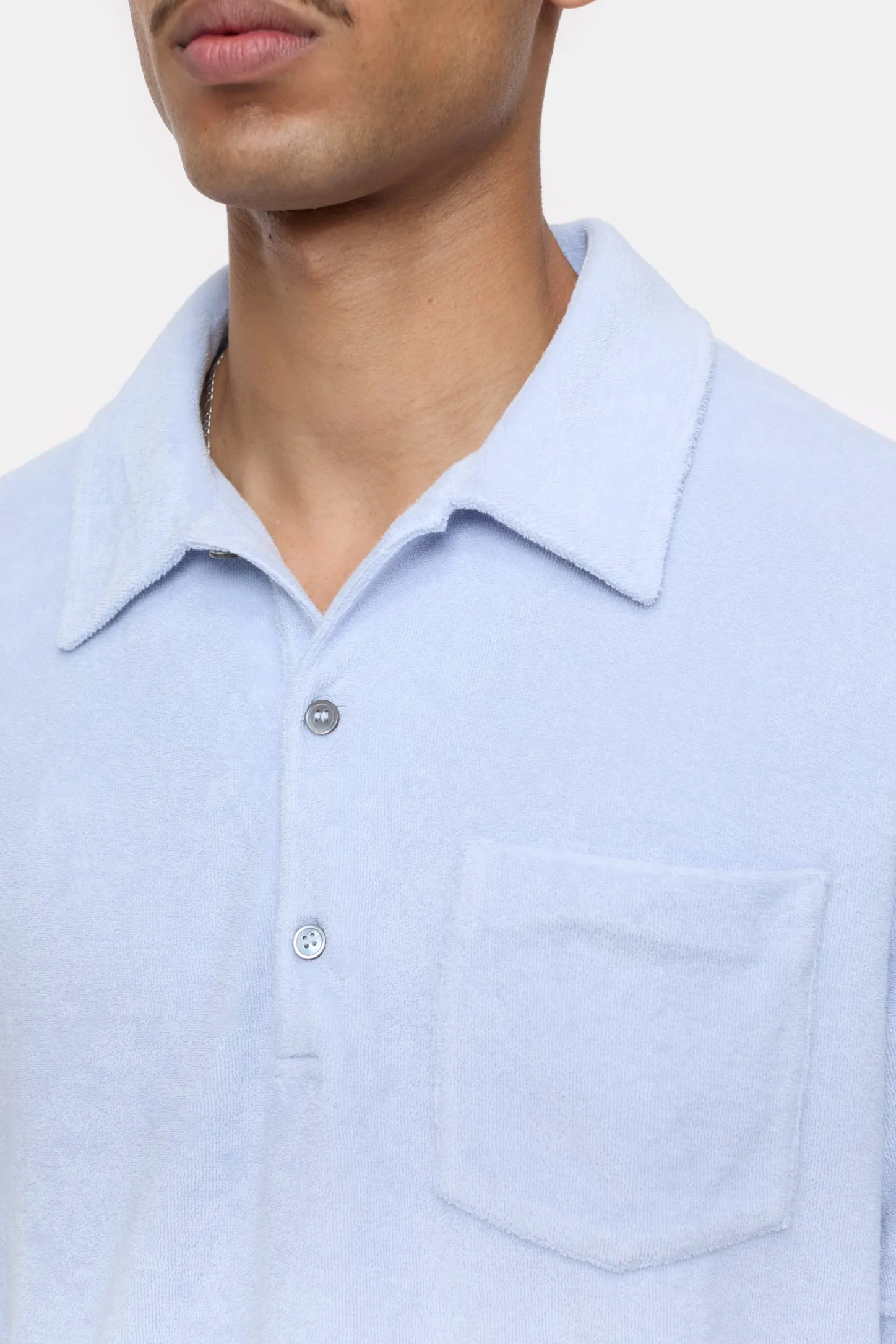 CLOSED T-Shirts>Overhemd Met Polokraag Horizonblauw